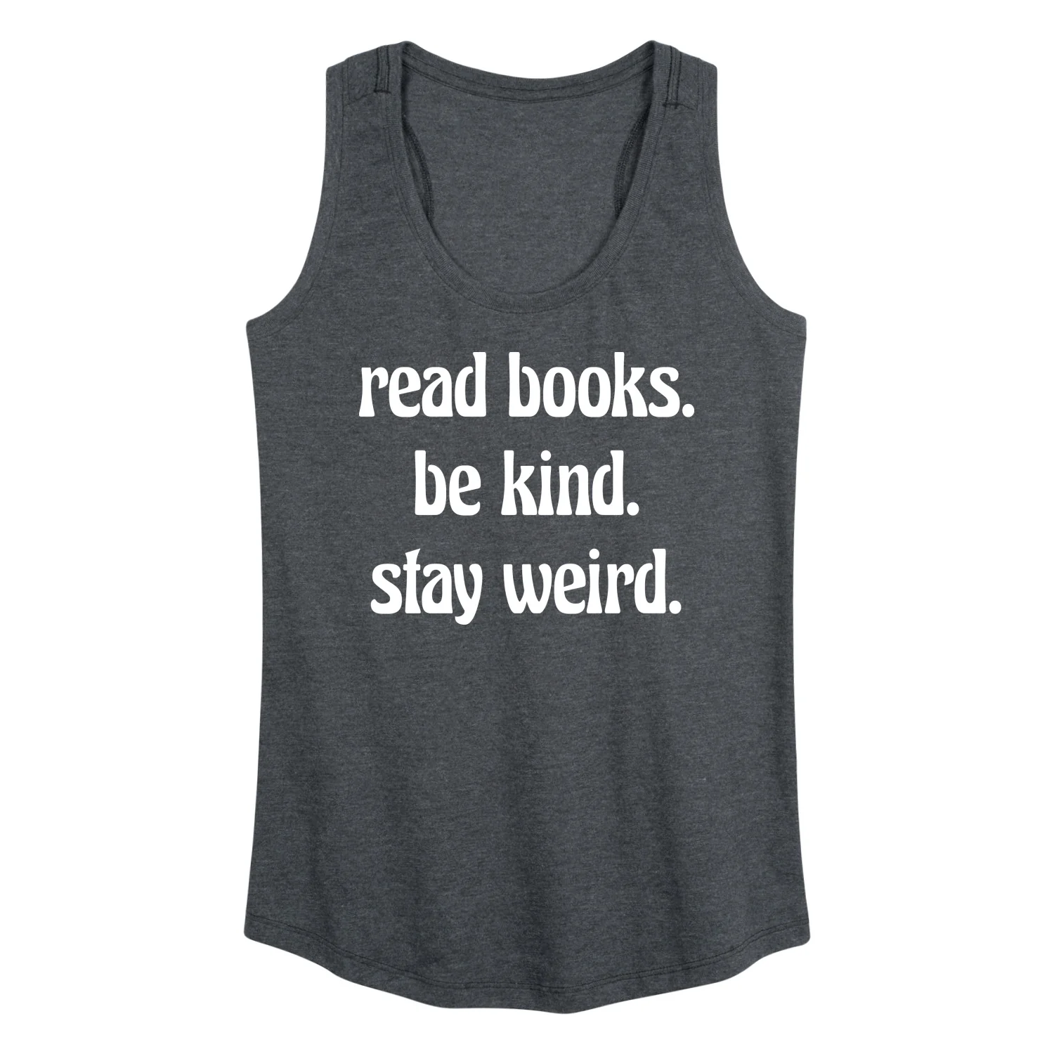 Instant Message - Read Books Be Kind Stay Weird - Women's Racerback Tank Top - Image 2