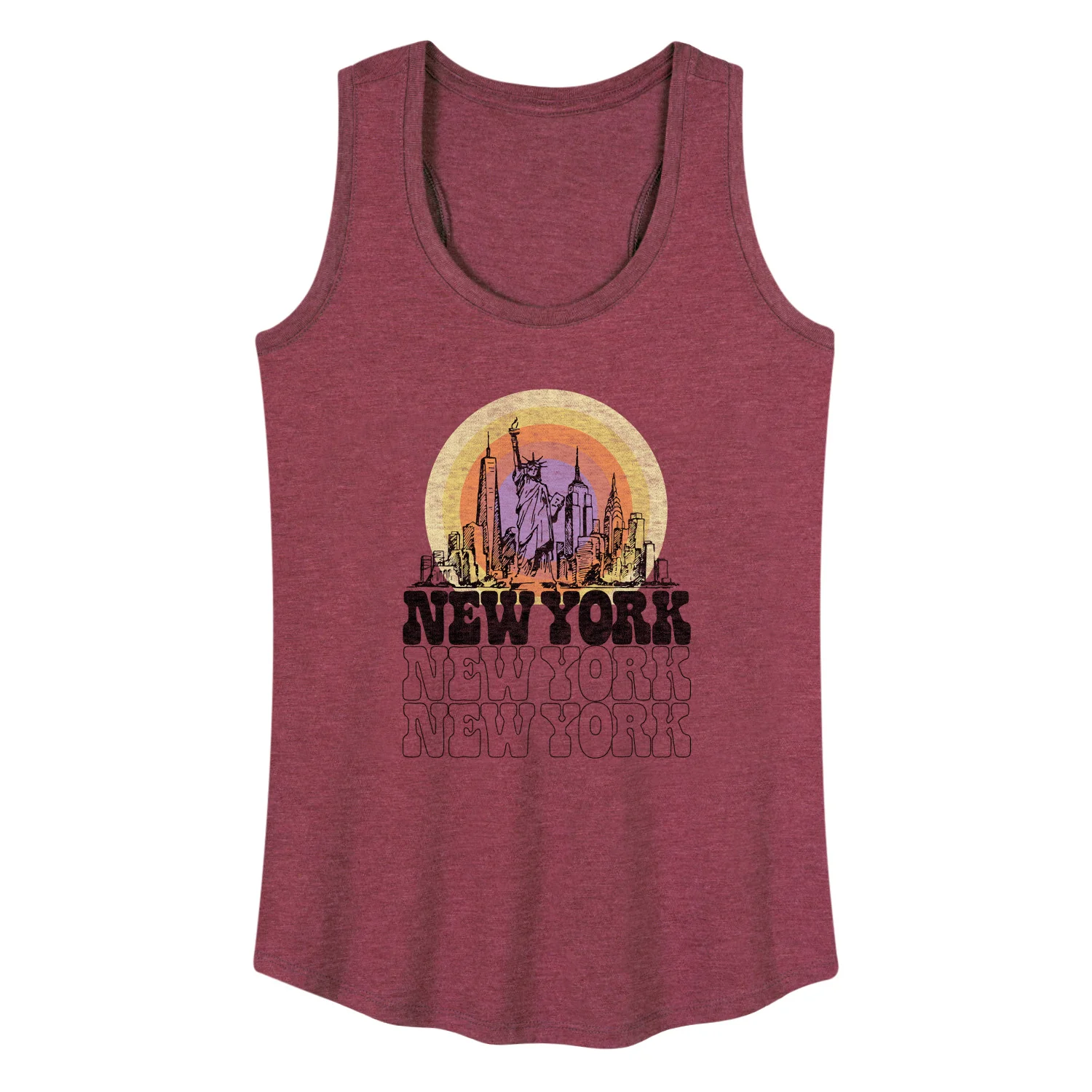 Instant Message - New York Vintage - Women's Racerback Tank Top - Image 3