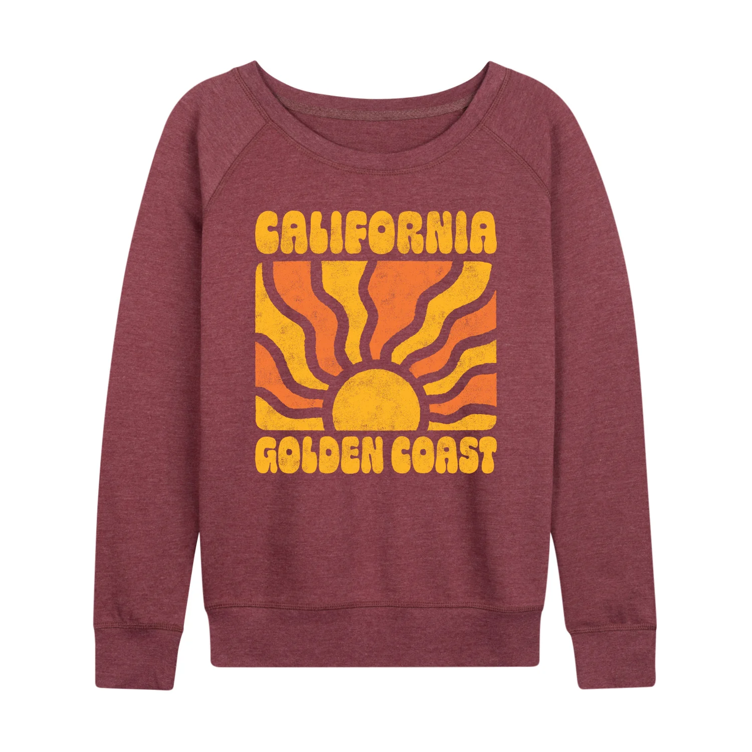 Instant Message - California Golden Coast - Women's Lightweight French Terry Long Sleeve Shirt - Image 7