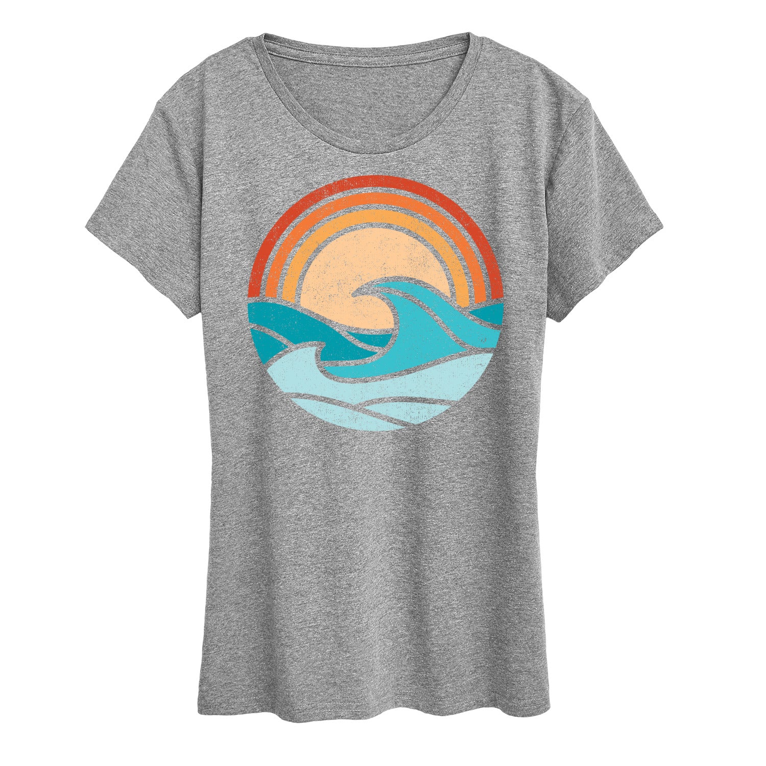 Instant Message - Wave Scene - Women's Short Sleeve Graphic T-Shirt - Image 4