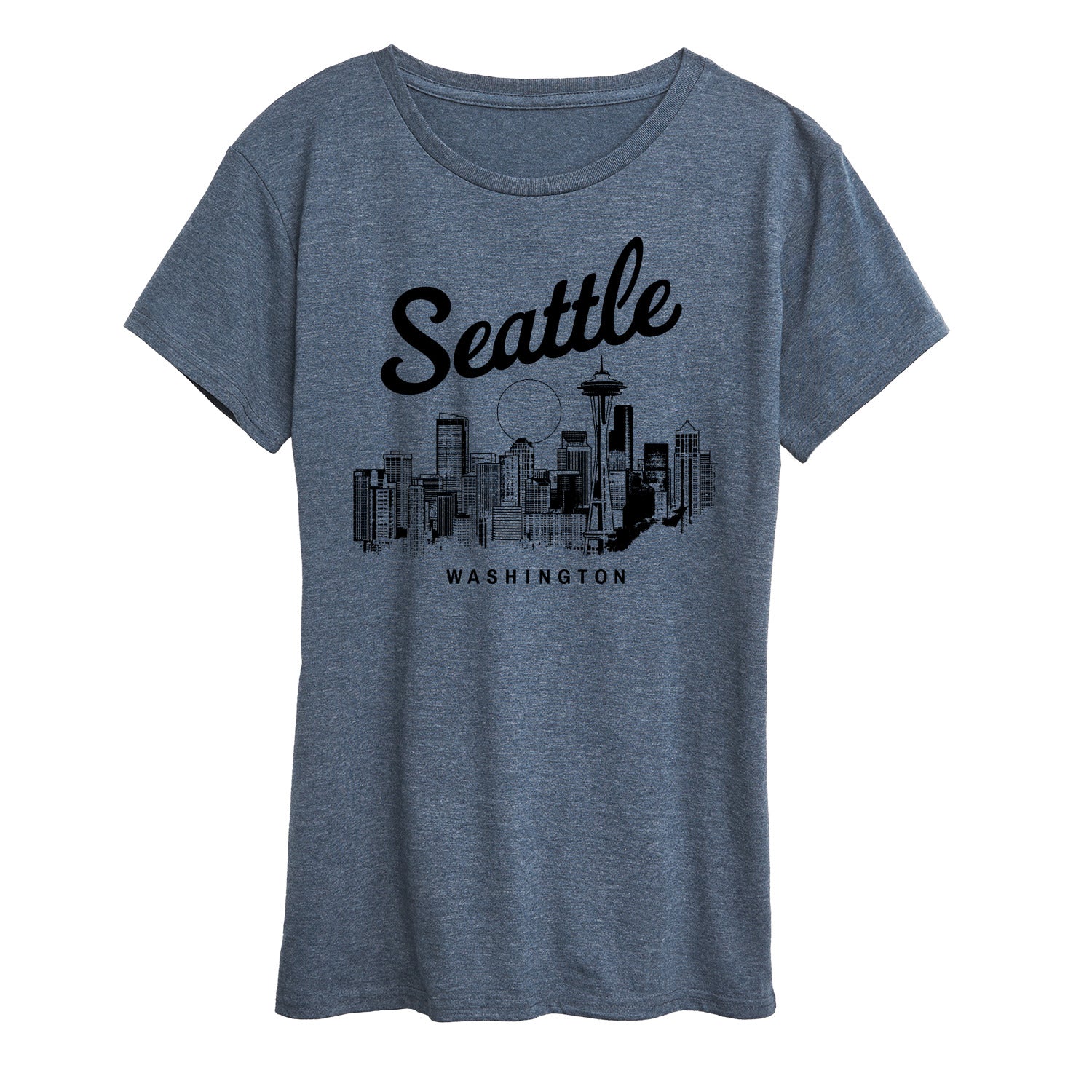 Instant Message - Seattle Washington -Women's Short Sleeve Graphic T-Shirt - Image 2