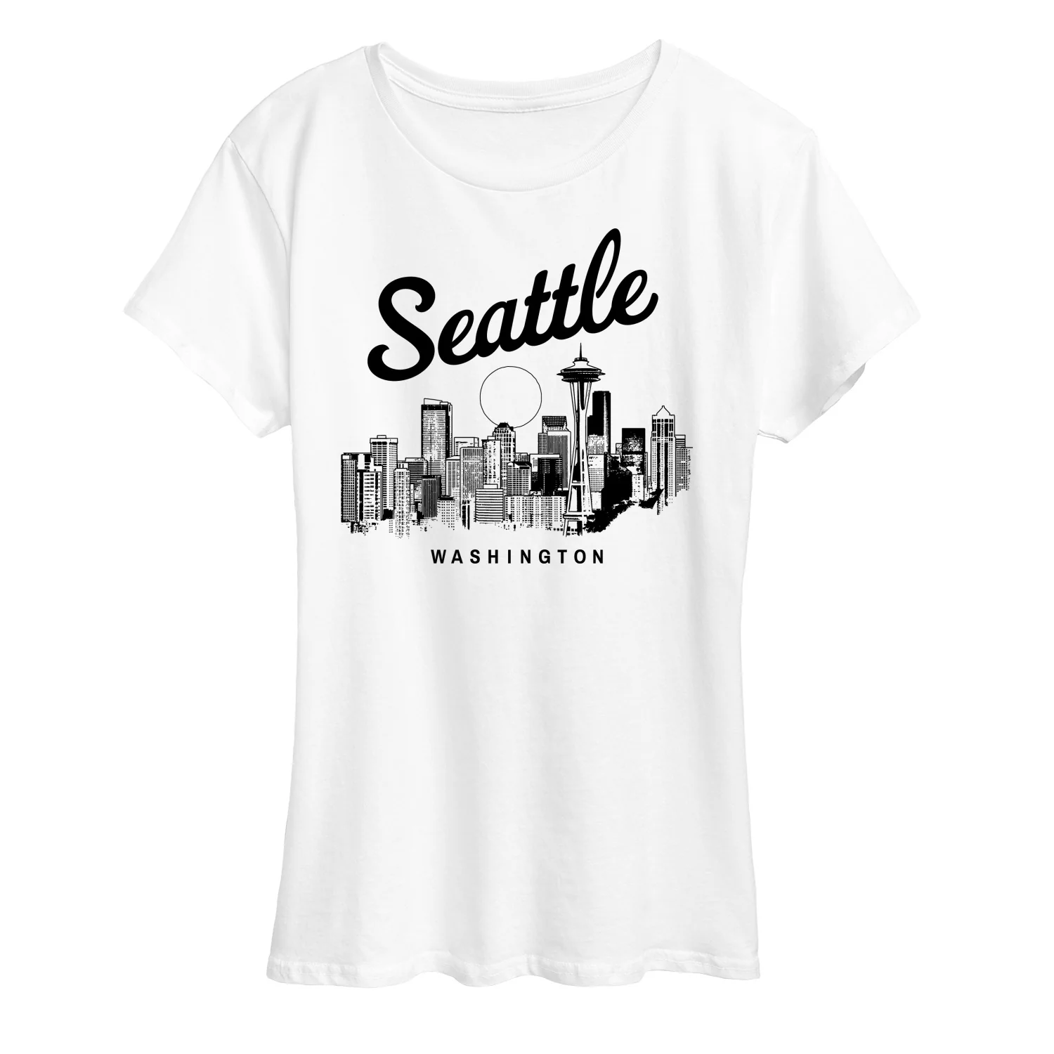 Instant Message - Seattle Washington -Women's Short Sleeve Graphic T-Shirt - Image 8