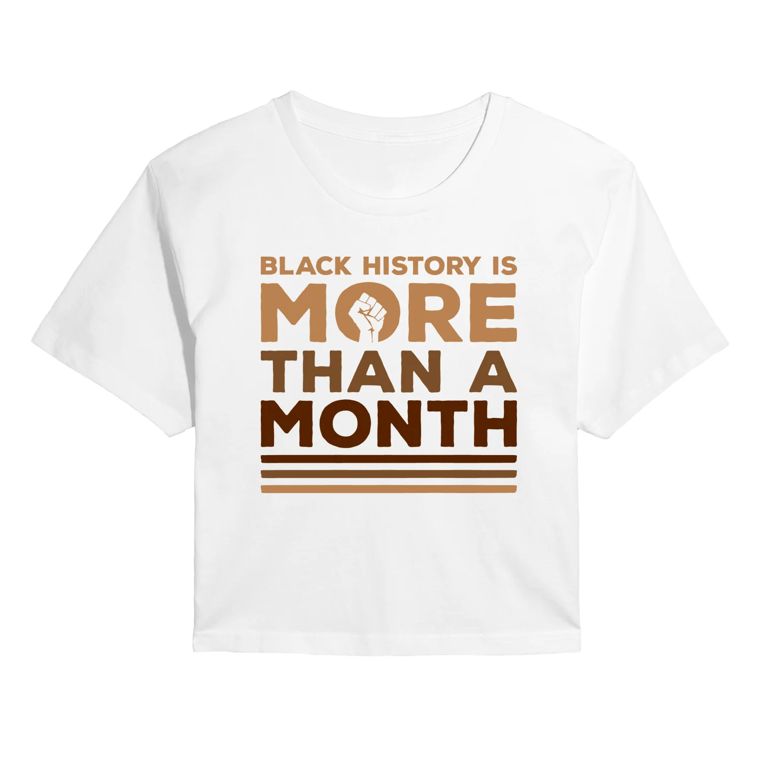 Instant Message - More Than a Month - Juniors Cropped Graphic T-Shirt