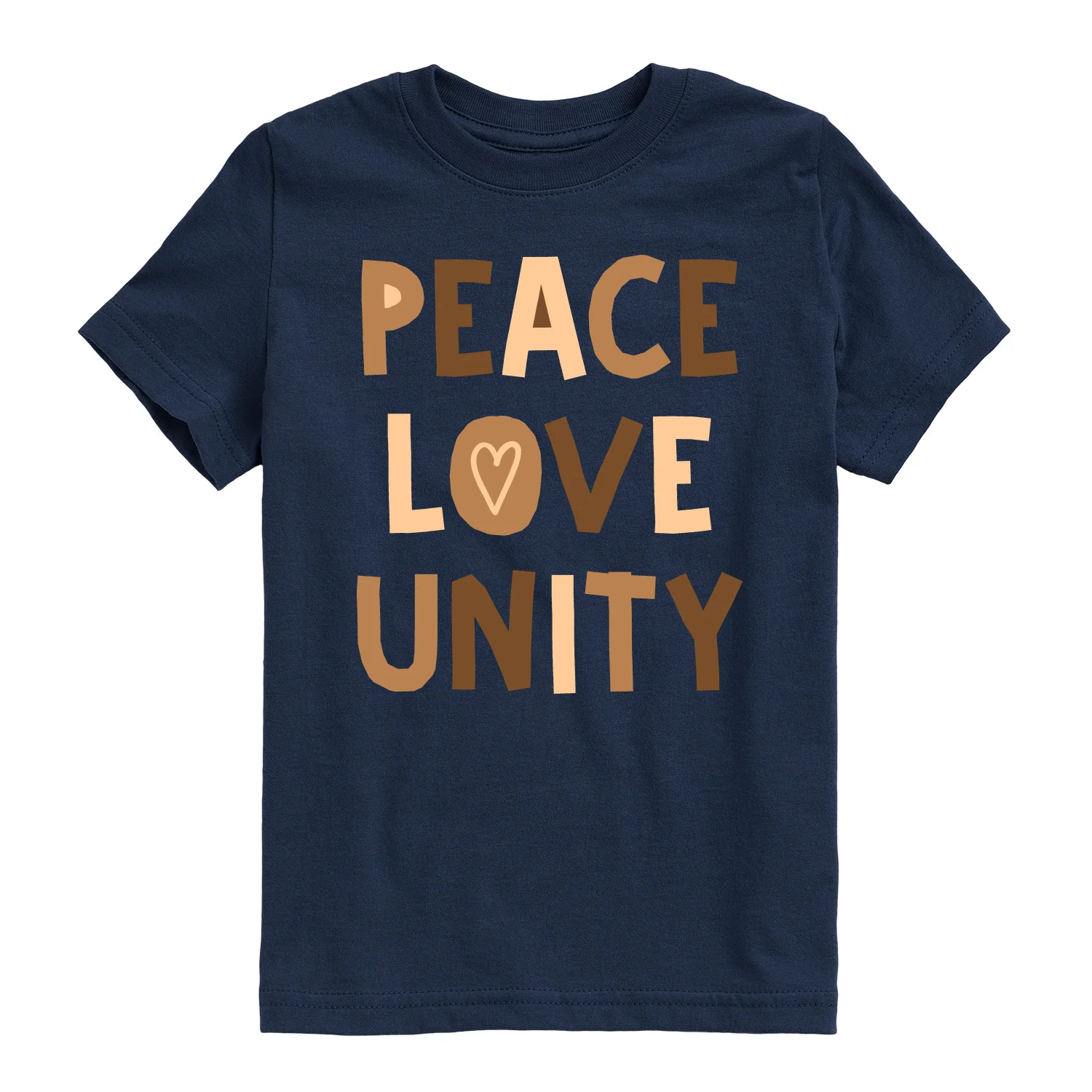 Instant Message - Peace Love Unity - Youth Boys Short Sleeve Graphic T-Shirt - Image 3