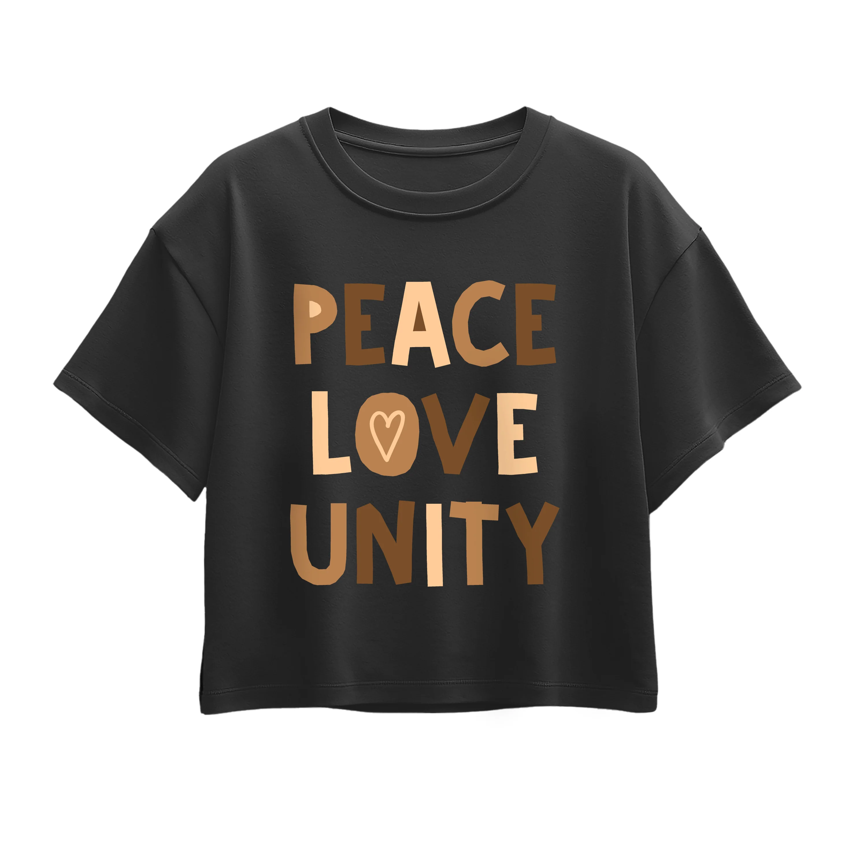 Instant Message - Peace Love Unity - Youth Girls Boxy T-Shirt