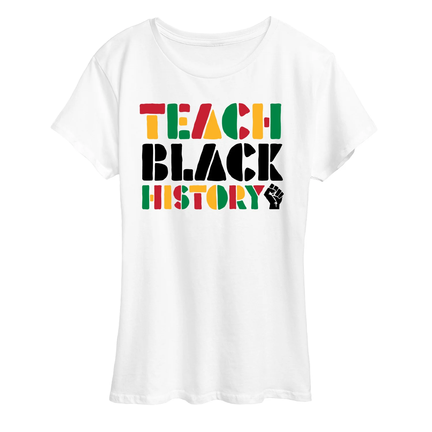 Instant Message - Teach Black History - Women's Short Sleeve Graphic T-Shirt - Image 3