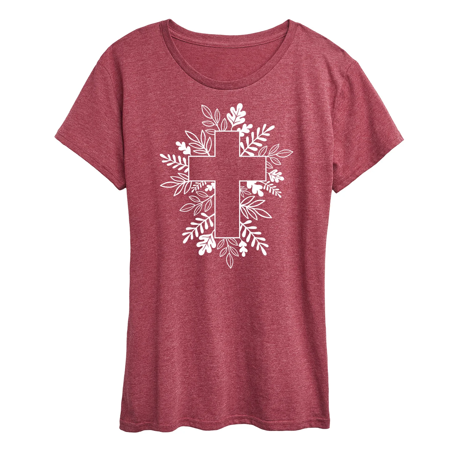 Instant Message - Foliage Cross - Women's Short Sleeve Graphic T-Shirt - Image 7
