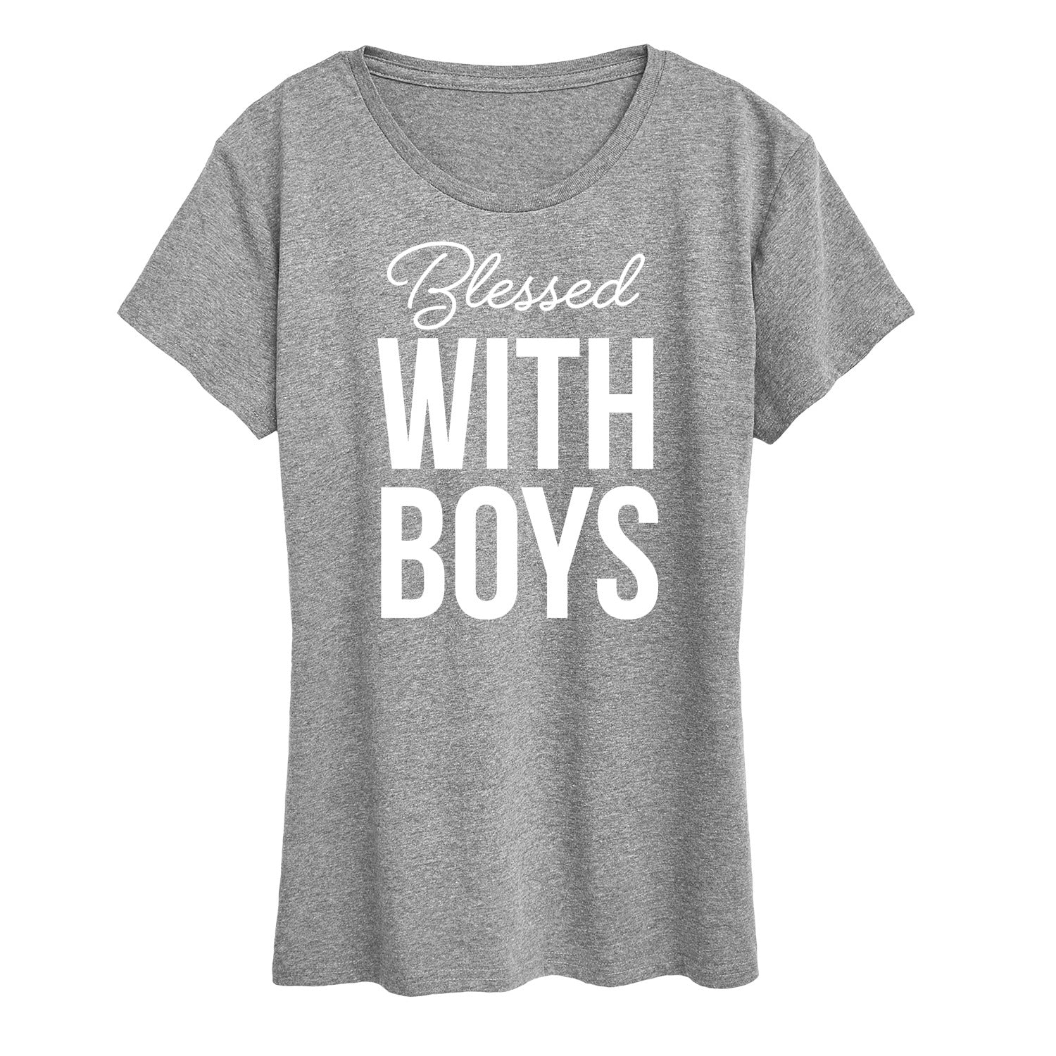 Instant Message - Blessed With Boys - Women's Short Sleeve Graphic T-Shirt