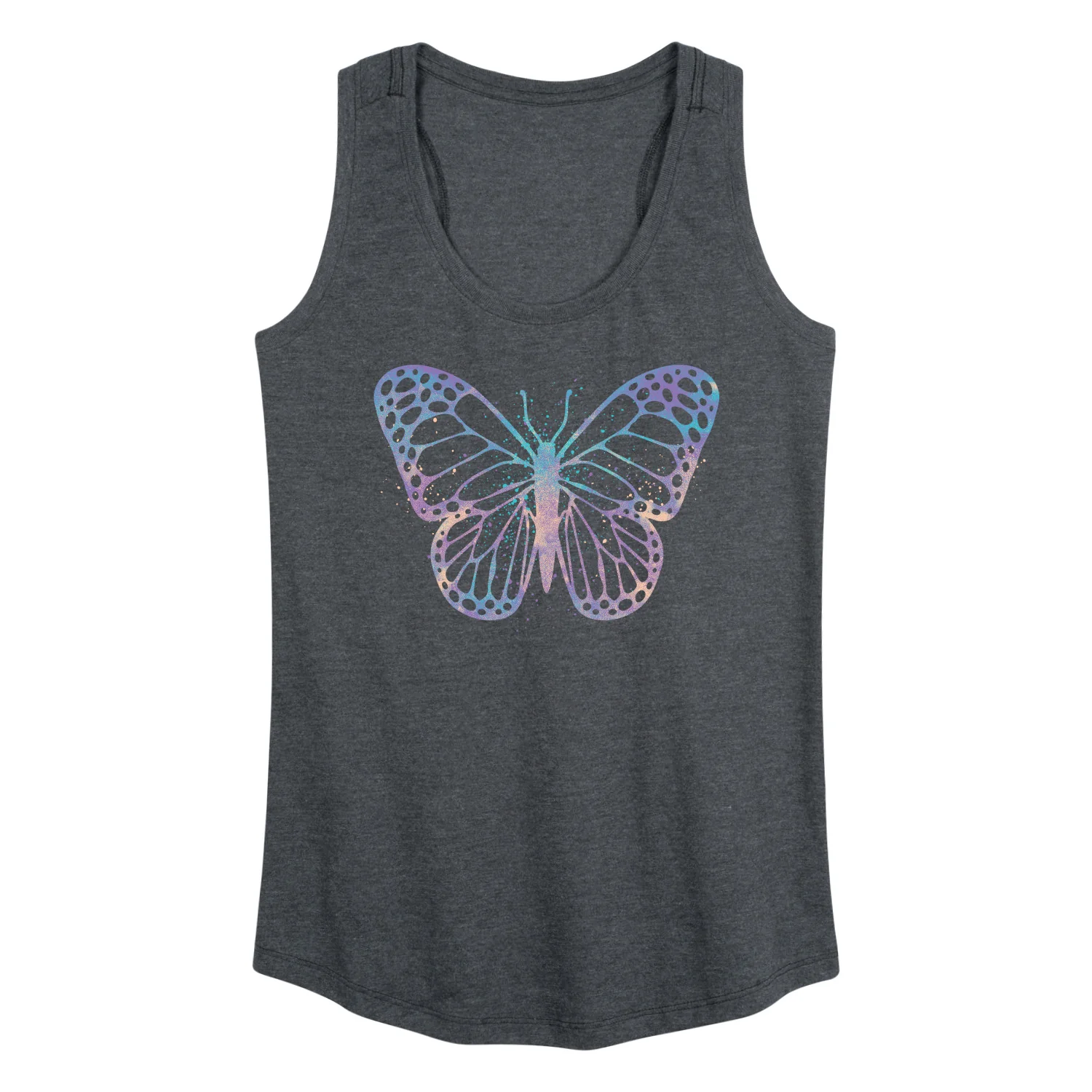 Instant Message - Watercolor Butterfly - Women's Racerback Tank Top - Image 2