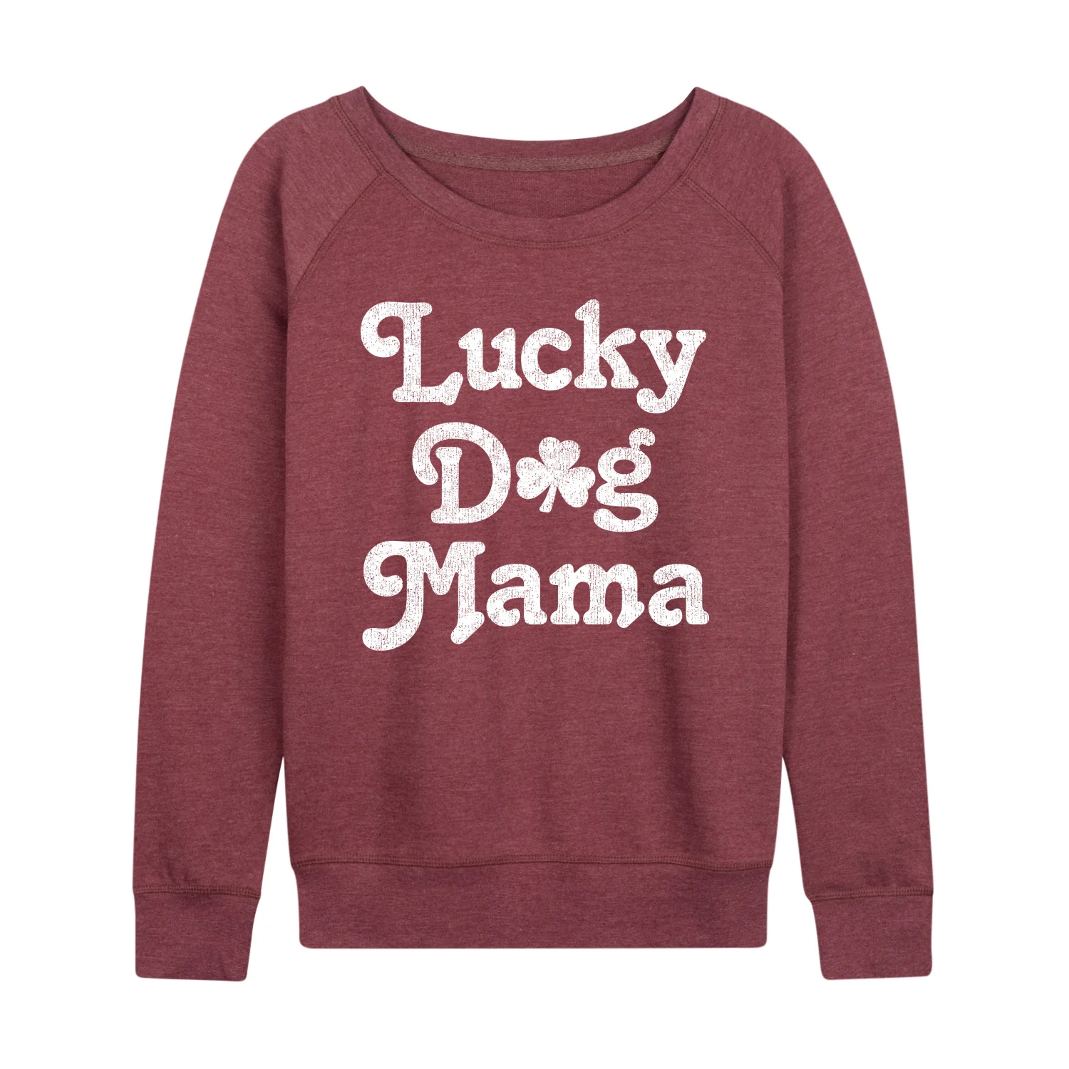 Instant Message - Lucky Dog Mama - Women's Lightweight French Terry Long Sleeve Shirt - Image 5