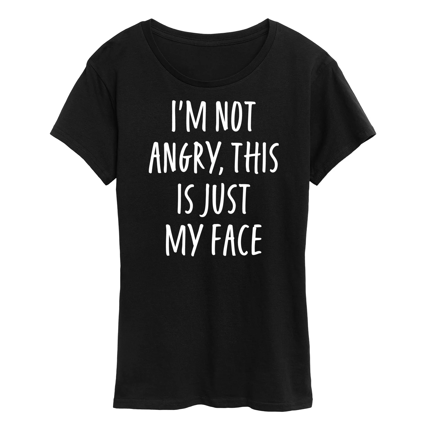 Instant Message - Not Angry Just My Face - Women's Short Sleeve Graphic T-Shirt