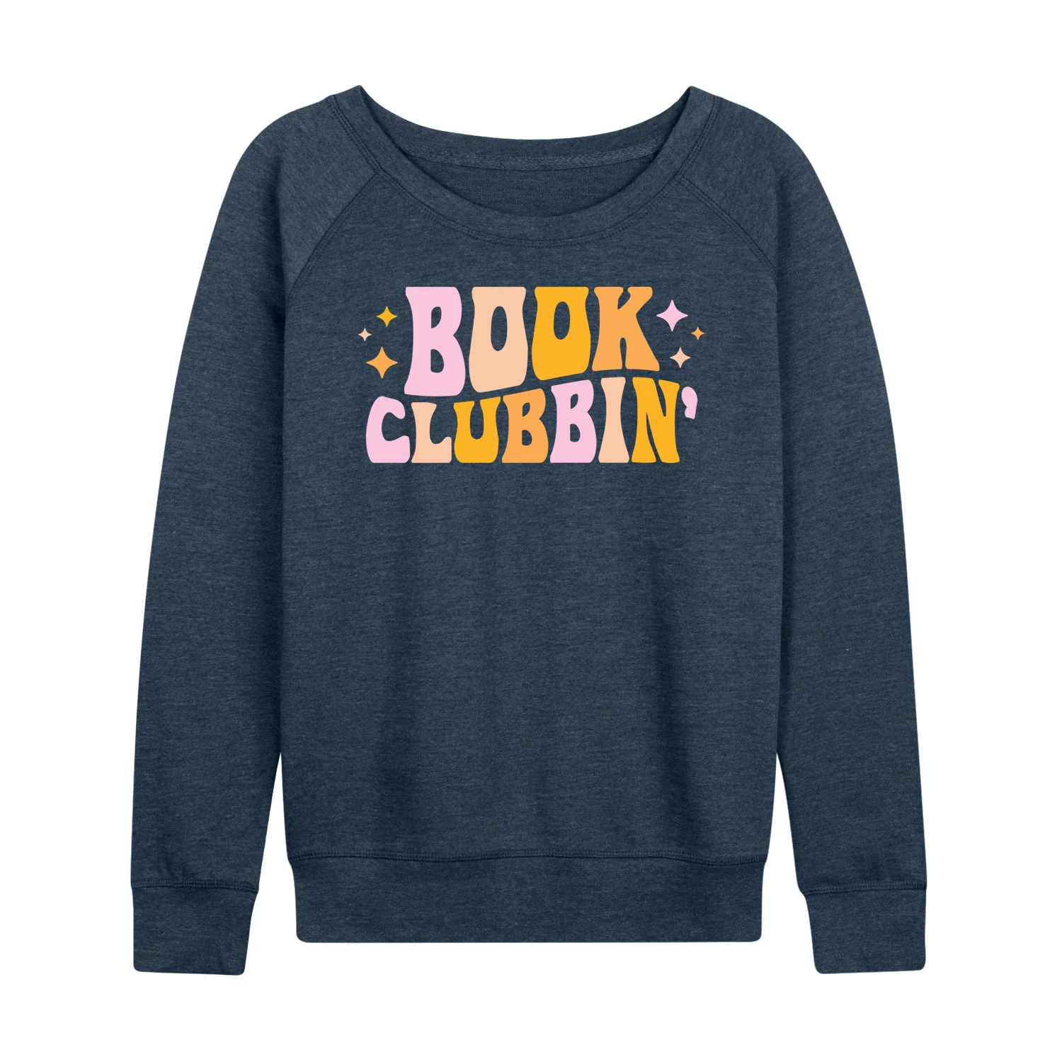 Instant Message - Book Clubbin - Women's Lightweight French Terry Long Sleeve Shirt - Image 3