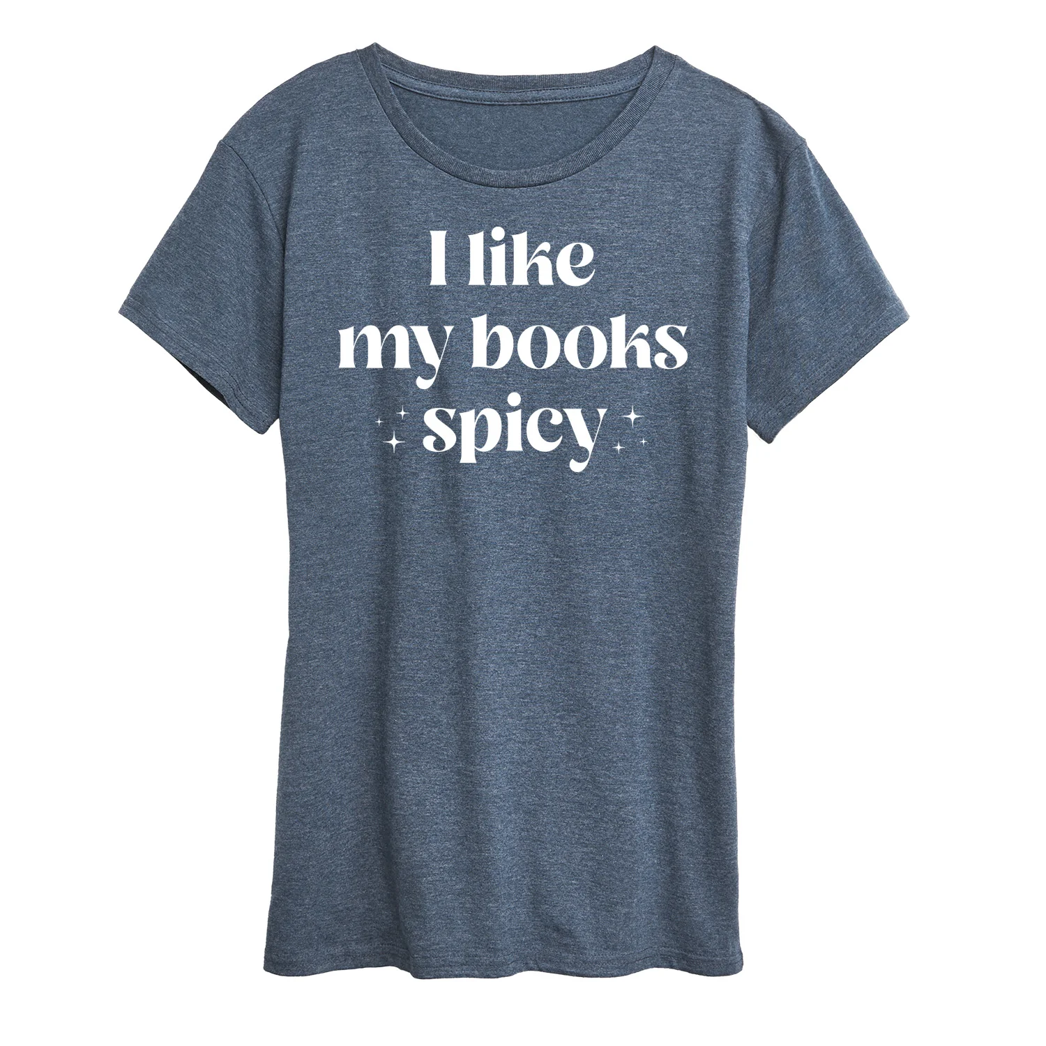 Instant Message - I Like My Books Spicy - Women's Short Sleeve Graphic T-Shirt - Image 2