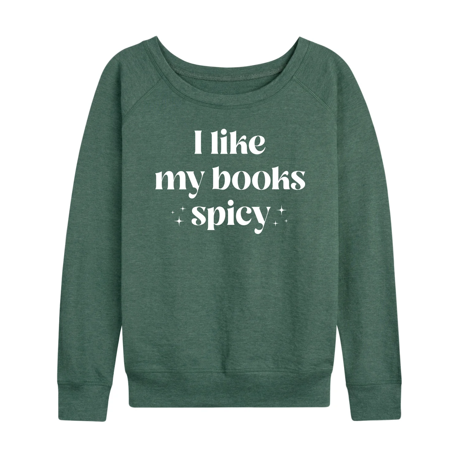 Instant Message - I Like My Books Spicy - Women's Lightweight French Terry Long Sleeve Shirt - Image 4