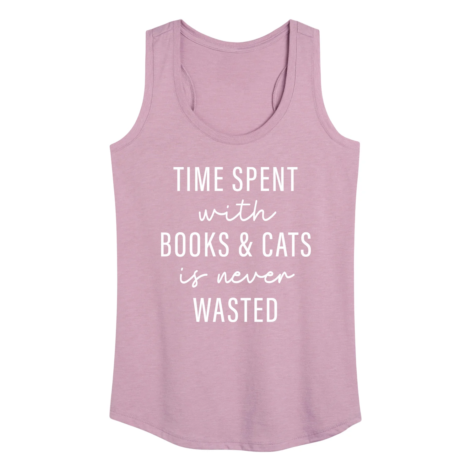 Instant Message - Time Spent With Books Cats - Women's Racerback Tank Top - Image 4