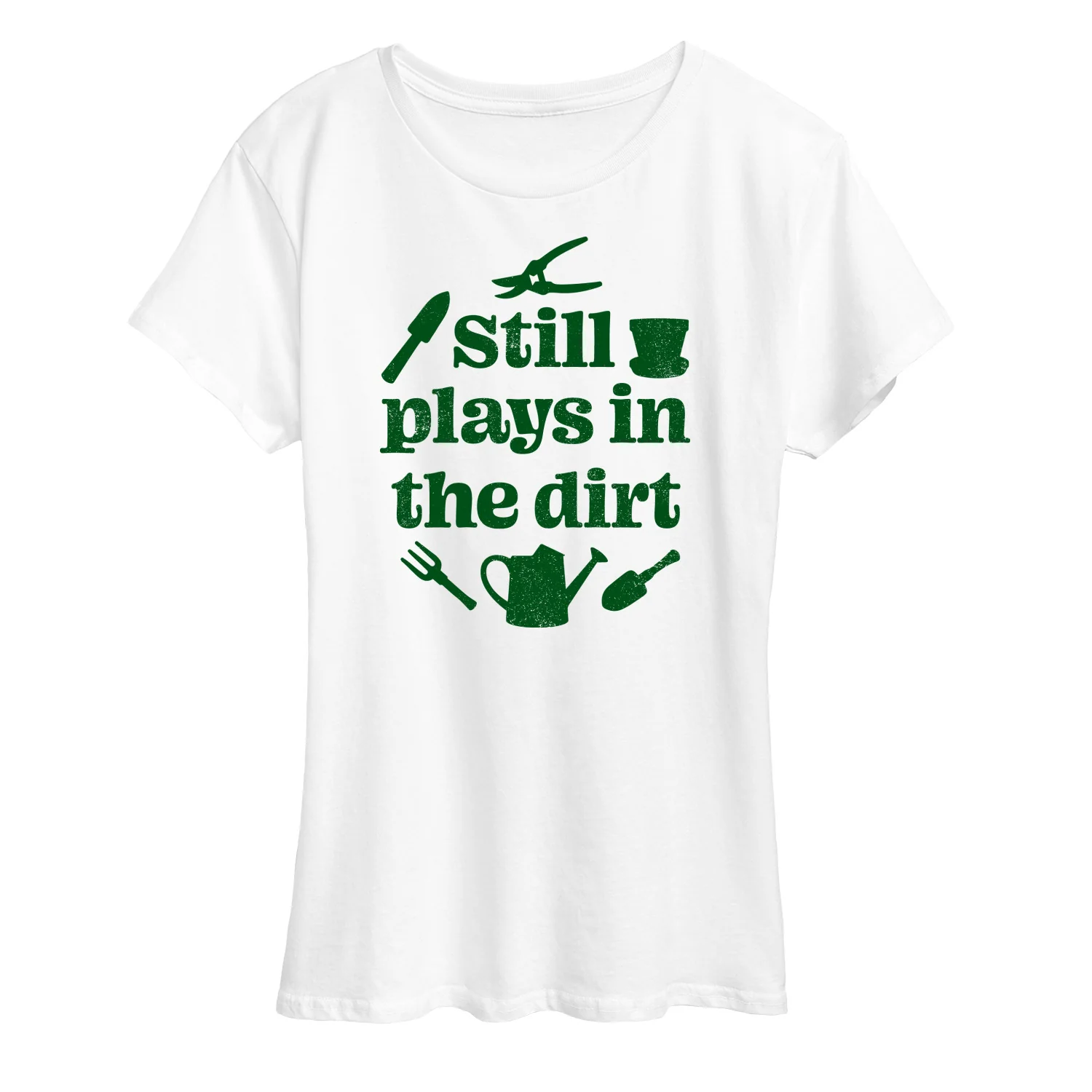 Instant Message - Still Plays In The Dirt - Women's Short Sleeve Graphic T-Shirt - Image 3