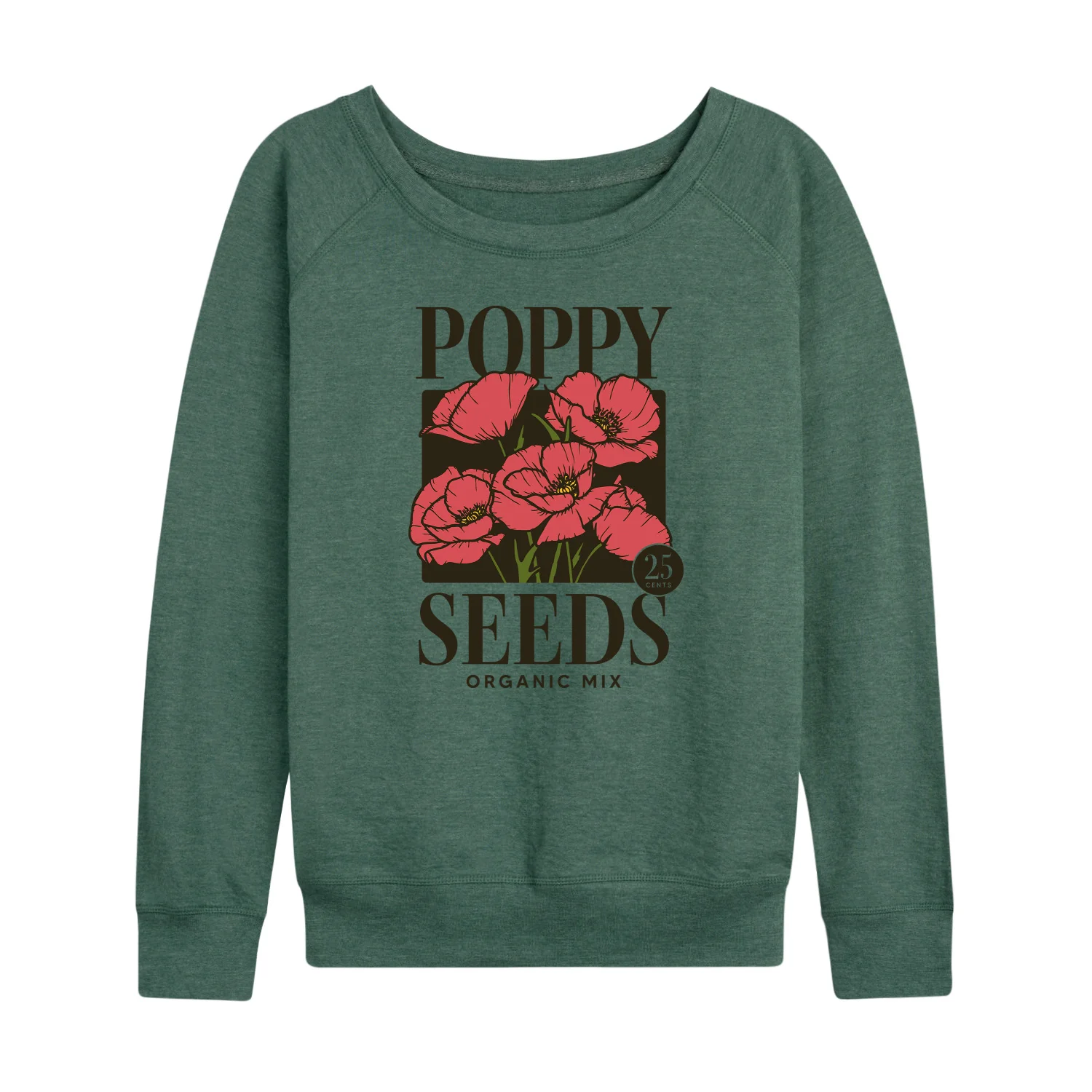 Instant Message - Poppy Seeds Organic - Women's Lightweight French Terry Long Sleeve Shirt - Image 2