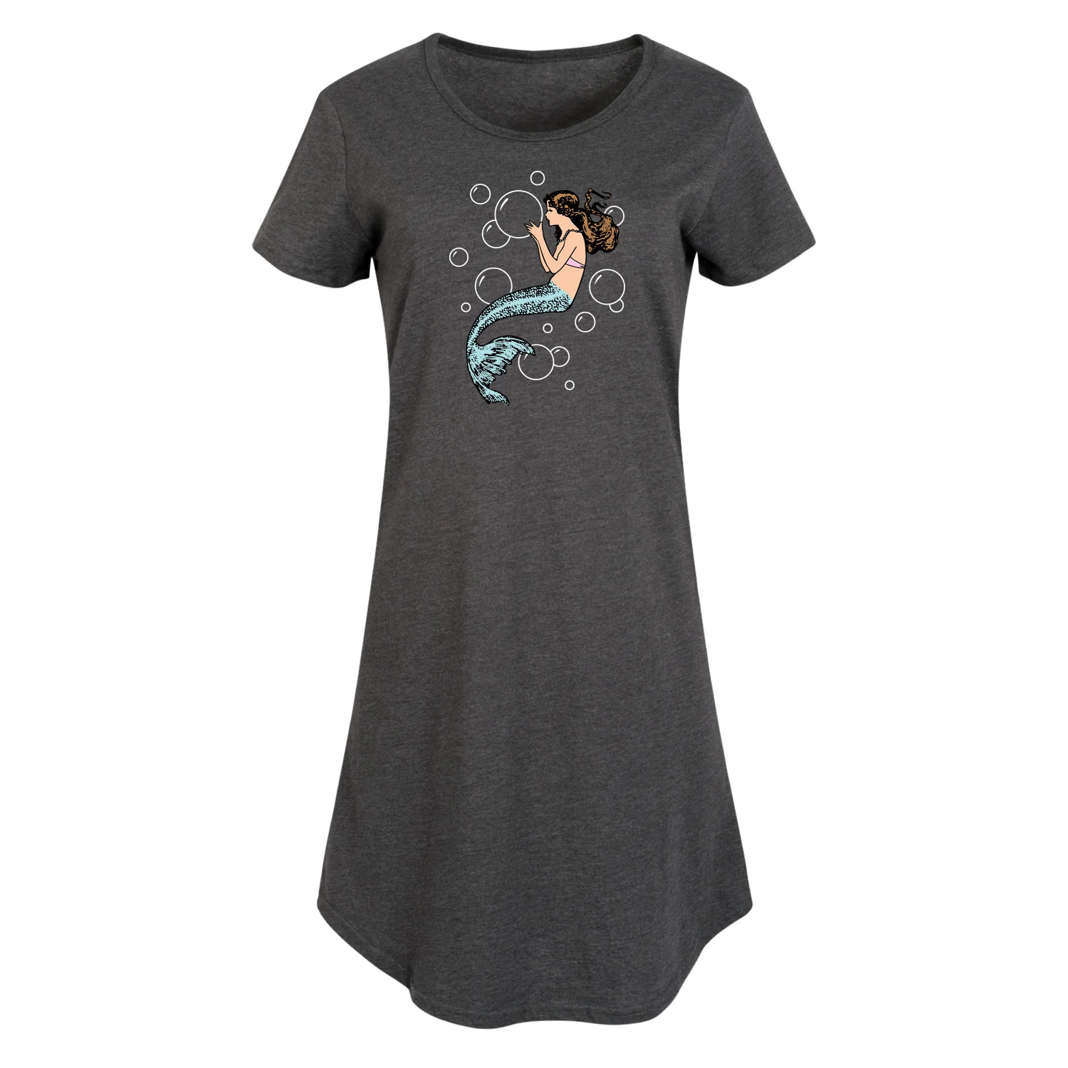Instant Message - Mermaid Holding Bubbles - Women's Any Way Dress - Image 3