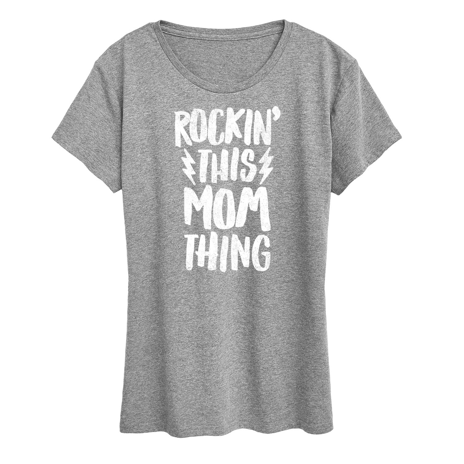 Instant Message - Rockin This Mom Thing - Mother's Day Gift - Women's Short Sleeve Graphic T-Shirt - Image 3
