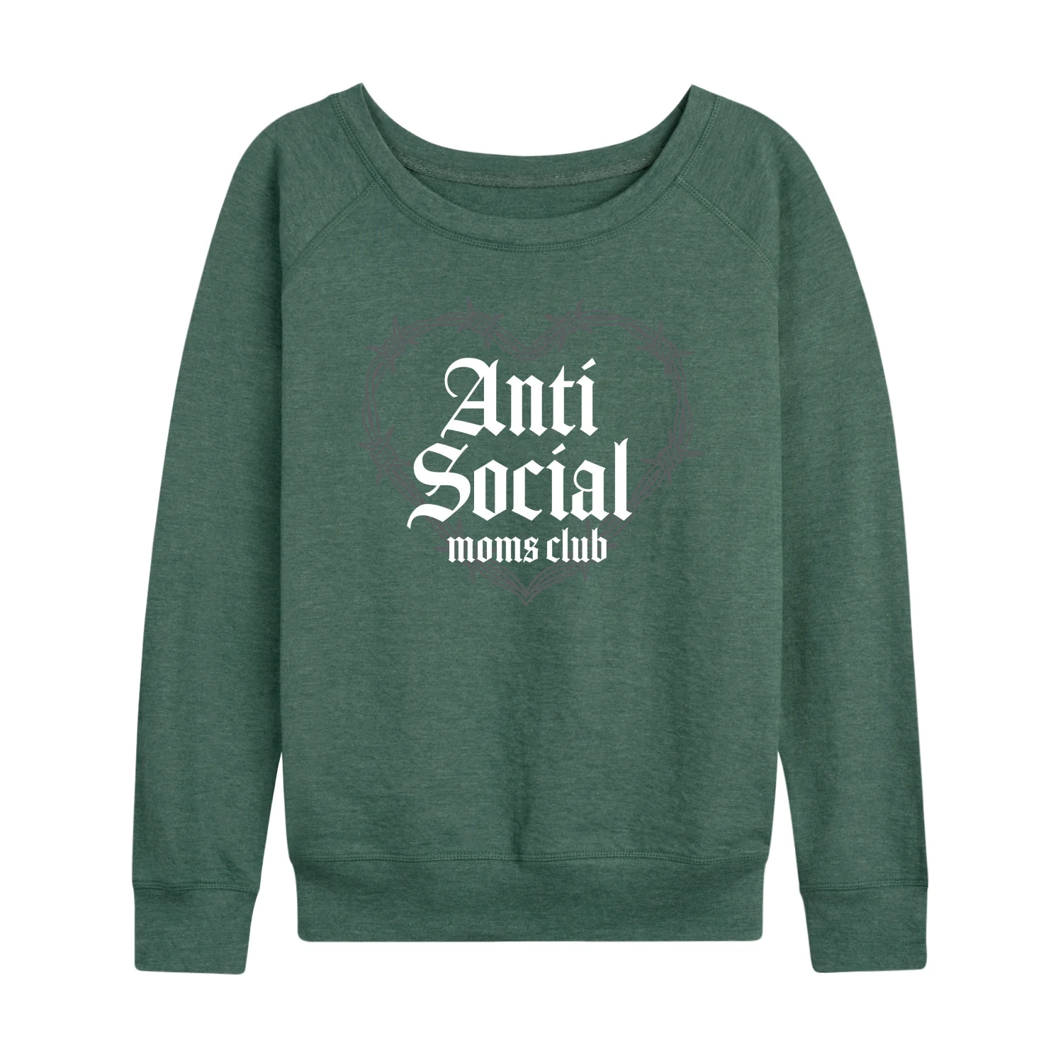 Instant Message - Anti Social Moms Club - Women's Lightweight French Terry Long Sleeve Shirt - Image 3
