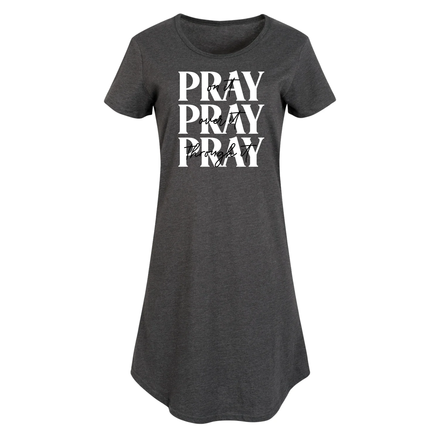 Instant Message - Pray On It, Pray Over It, Pray Through It - Women's Any Way Dress - Image 3