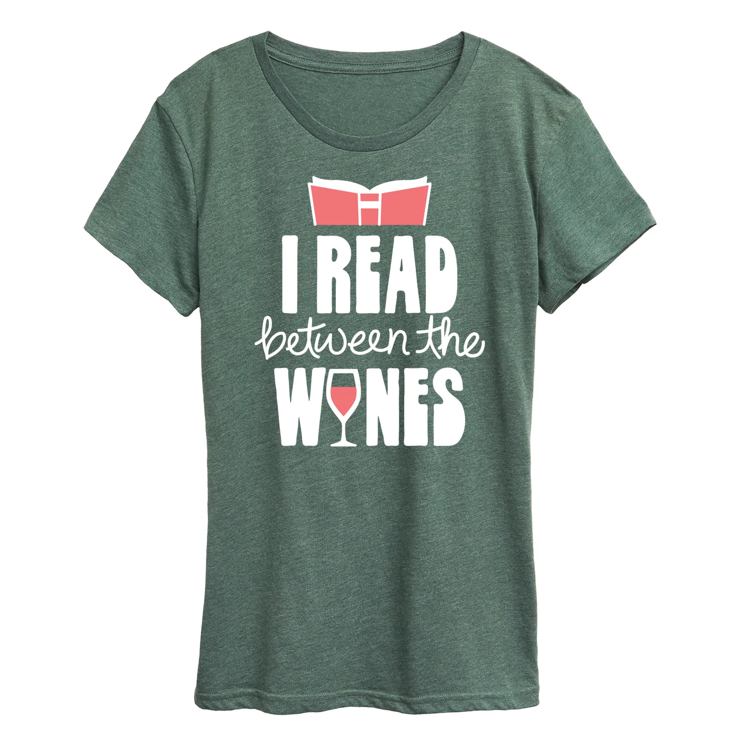 Instant Message - I Read Between The Wines - Women's Short Sleeve Graphic T-Shirt - Image 4