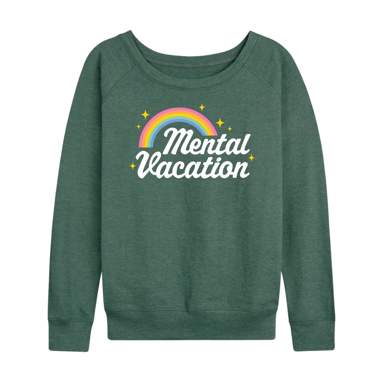 Instant Message - Mental Vacation - Women's Lightweight French Terry Long Sleeve Shirt - Image 3