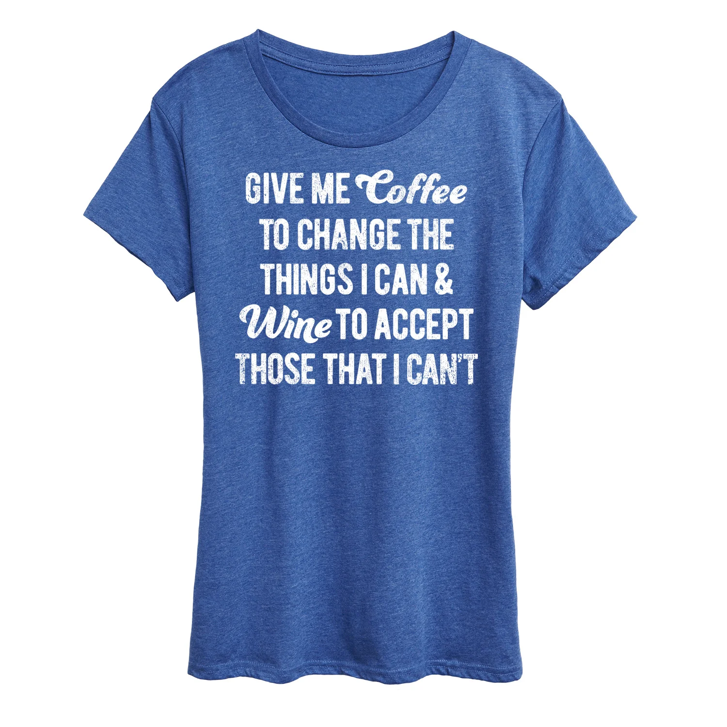 Instant Message - Give Me Coffee Wine - Women's Short Sleeve Graphic T-Shirt - Image 4