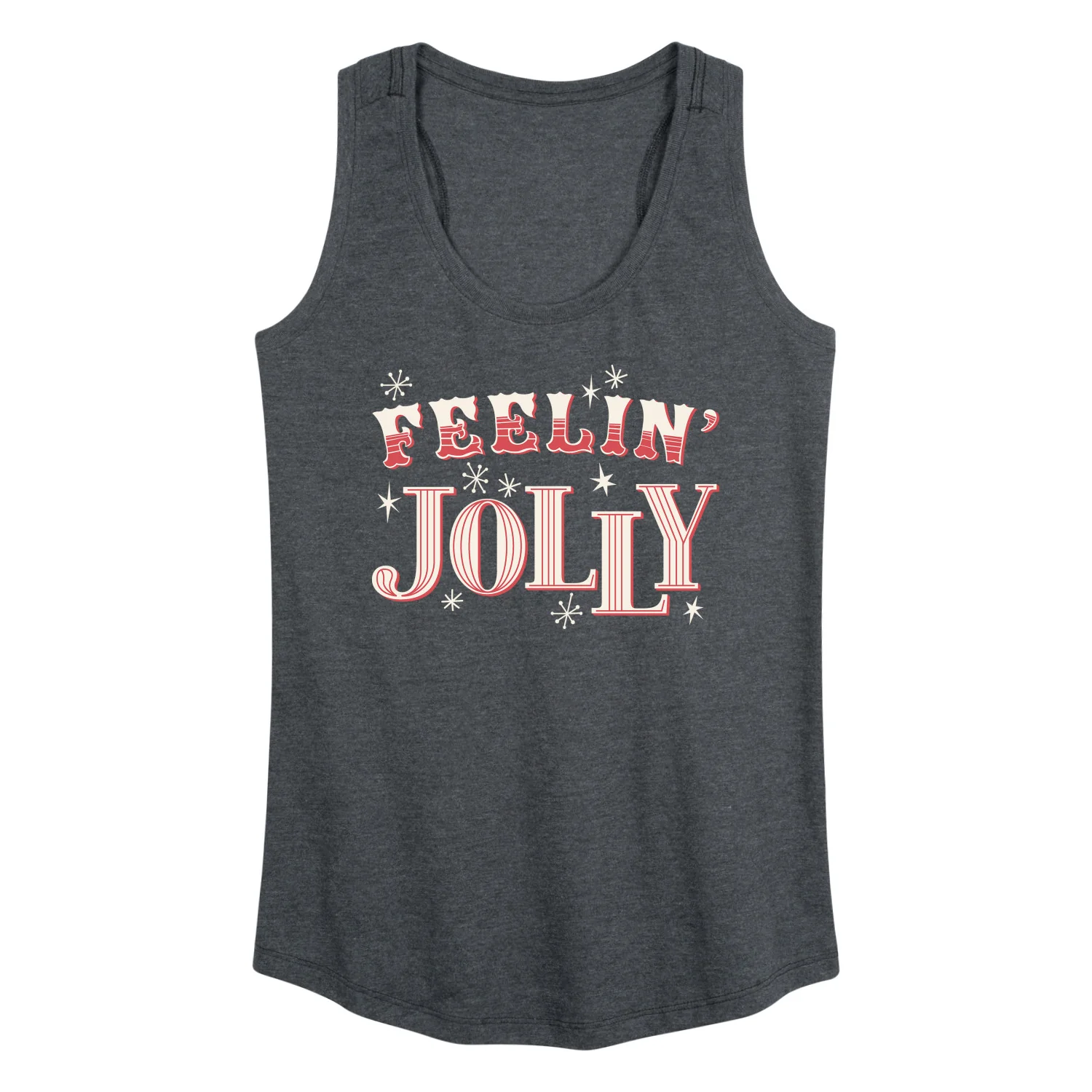 Instant Message - Christmas - Feelin' Jolly - Women's Racerback Tank Top - Image 2
