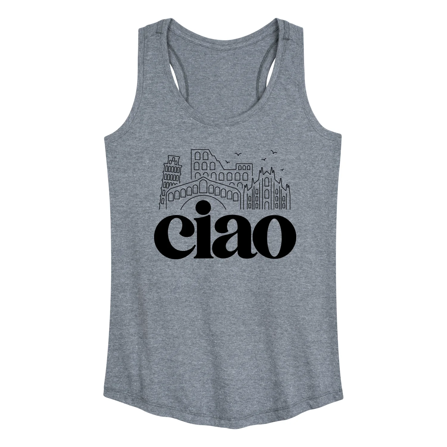 Instant Message - Ciao - Women's Racerback Tank Top - Image 2