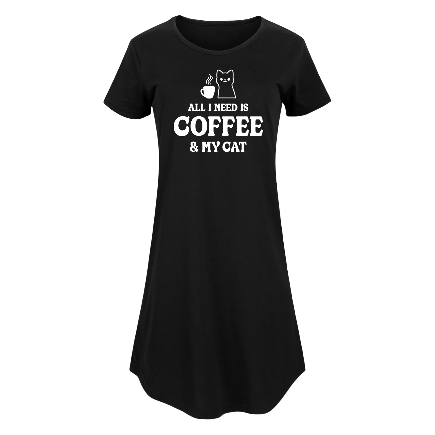 Instant Message - All I Need Coffee Cat - Women's Any Way Dress