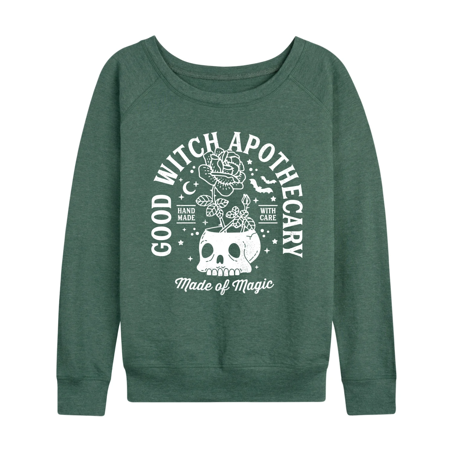 Instant Message - Good Witch Apothecary - Women's French Terry Long Sleeve Pullover - Image 4