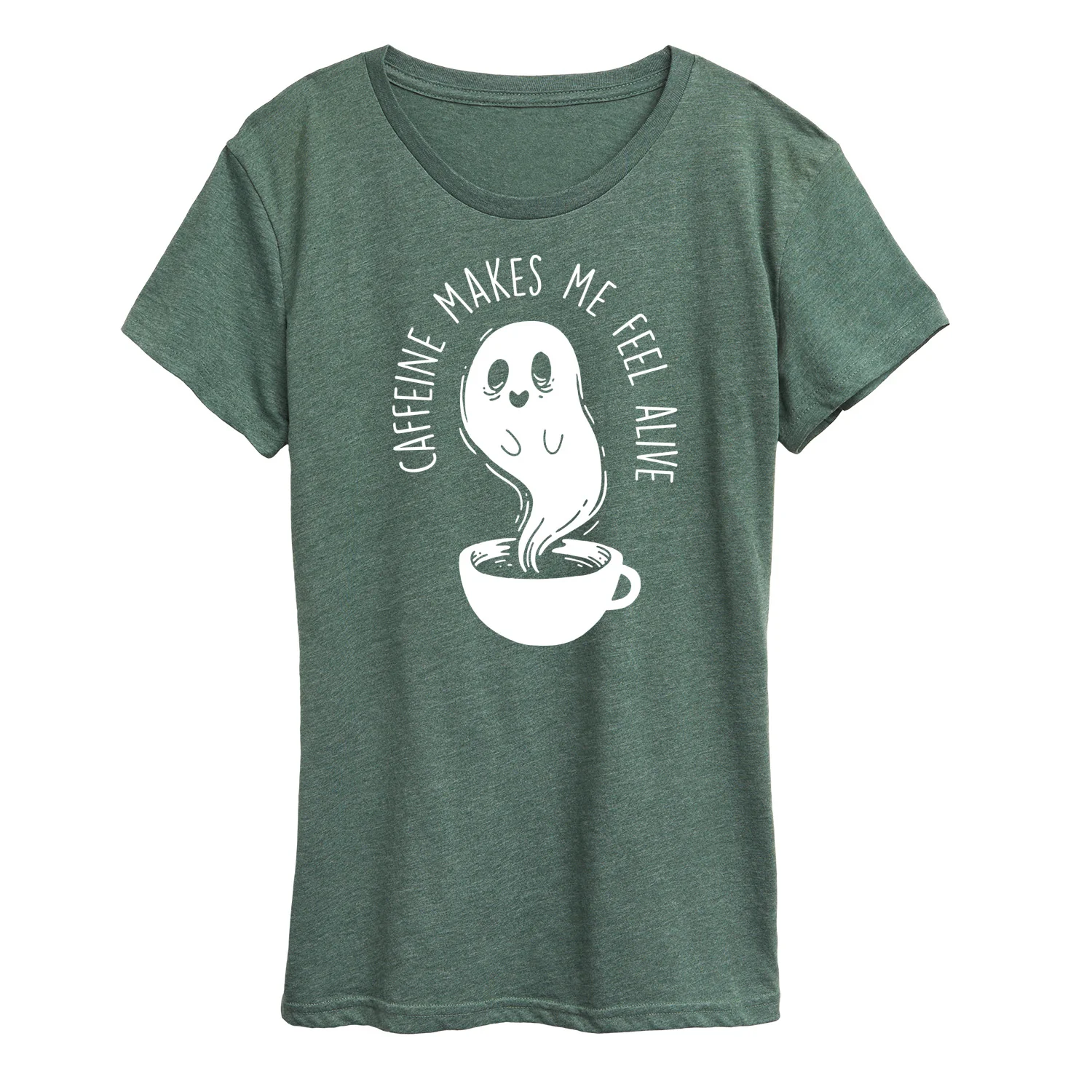Instant Message - Caffeine Makes Me Feel Alive - Women's Short Sleeve Graphic T-Shirt - Image 3
