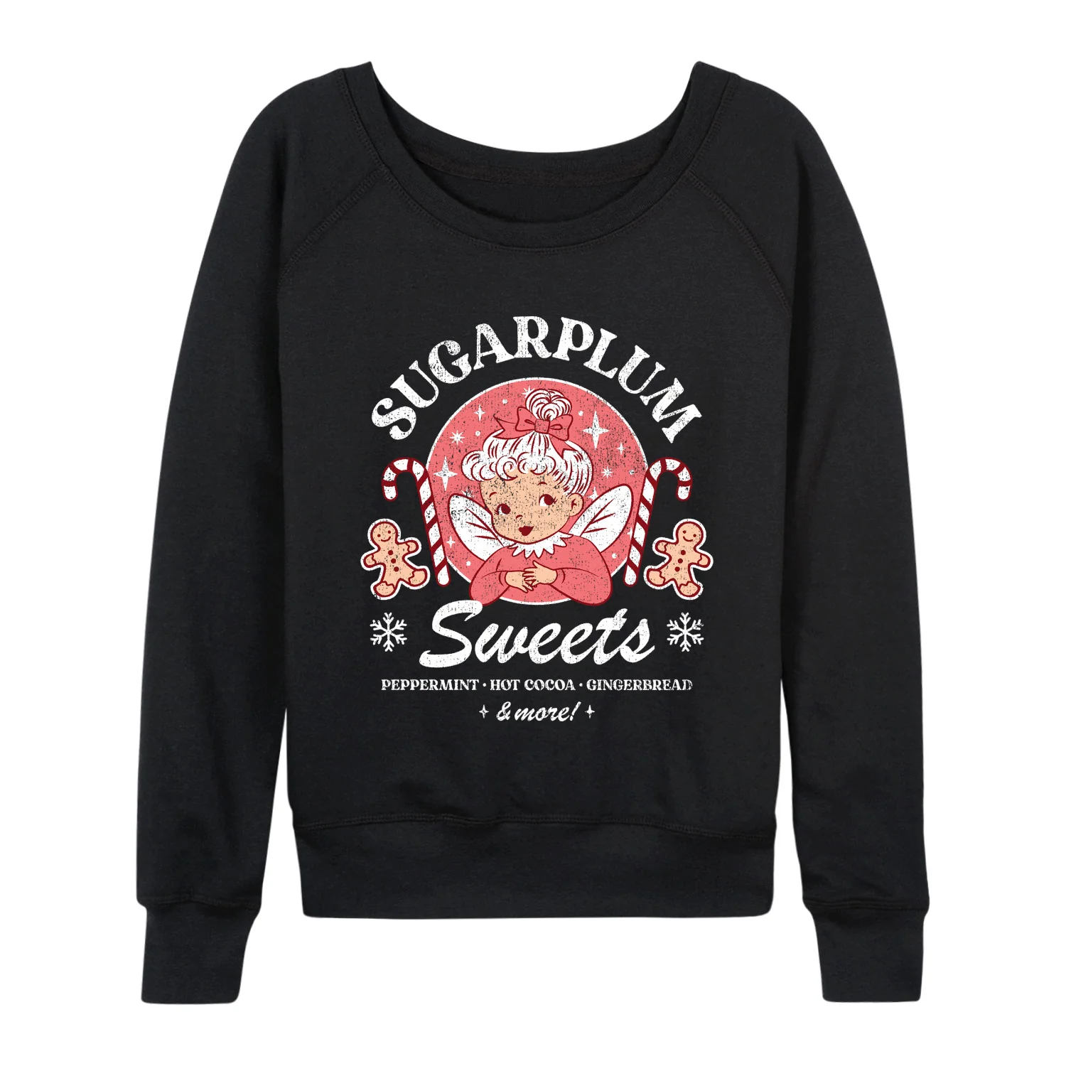 Instant Message - Sugarplum Sweets - Women's French Terry Long Sleeve Pullover