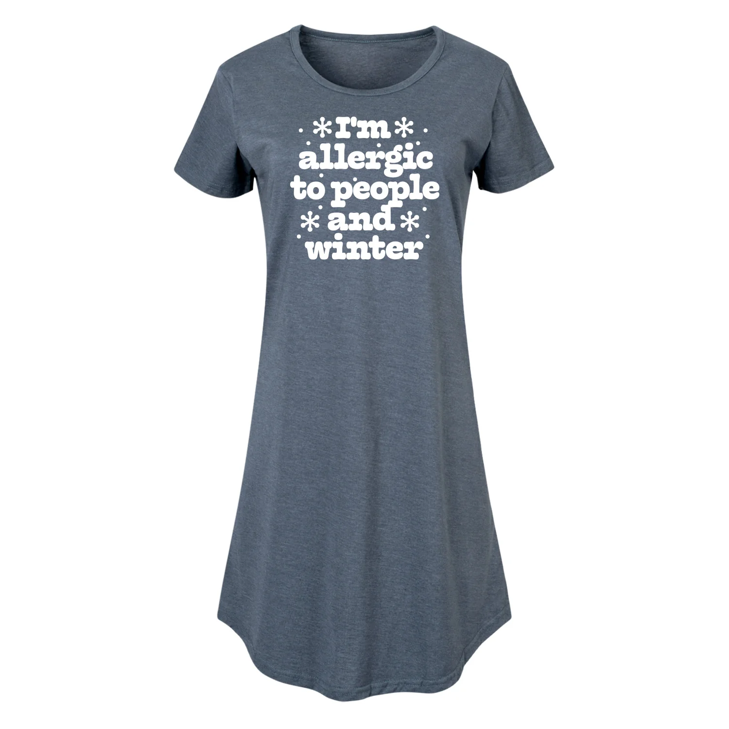 Instant Message - Winter - I'm Allergic To People & Winter - Women's Any Way Dress - Image 2
