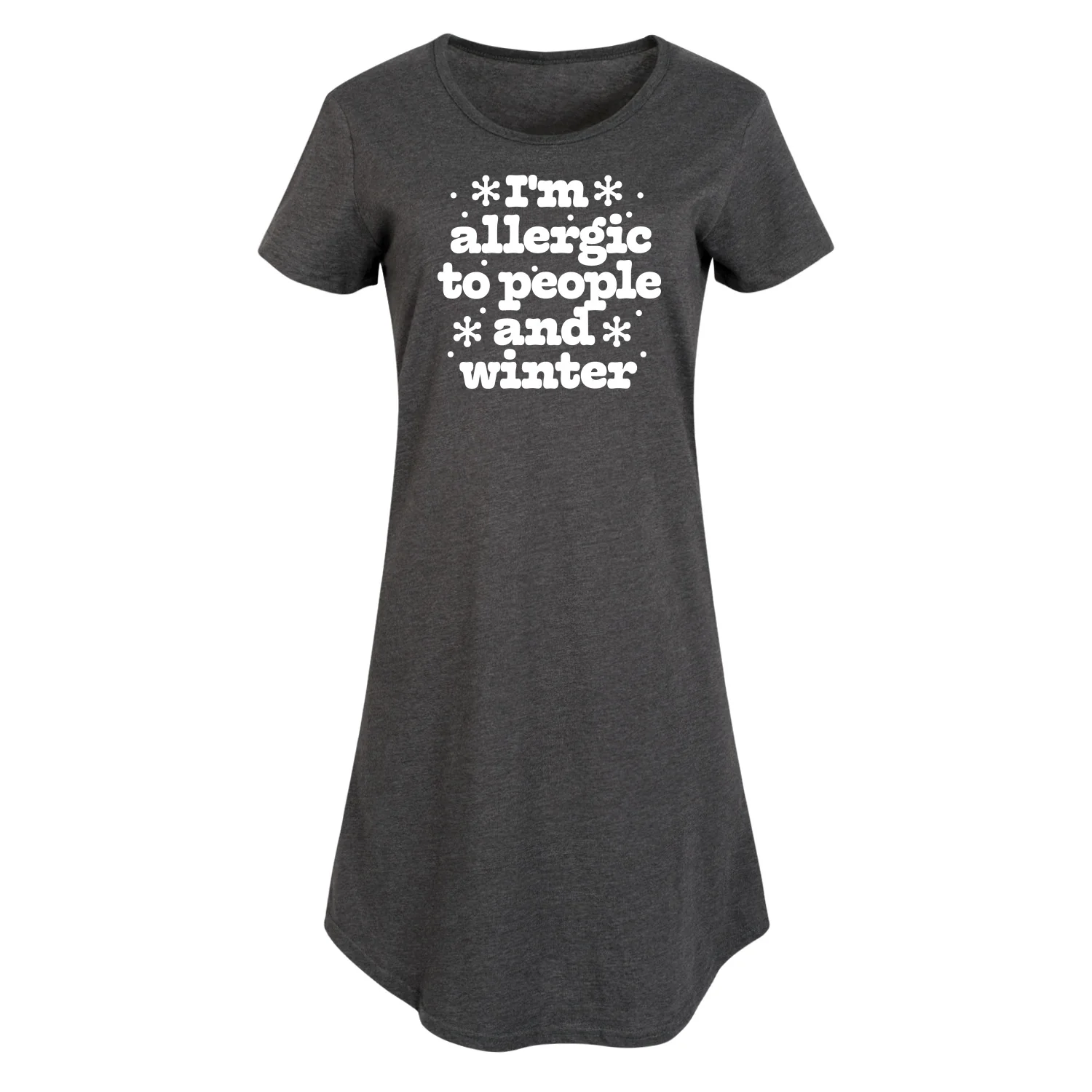Instant Message - Winter - I'm Allergic To People & Winter - Women's Any Way Dress - Image 3