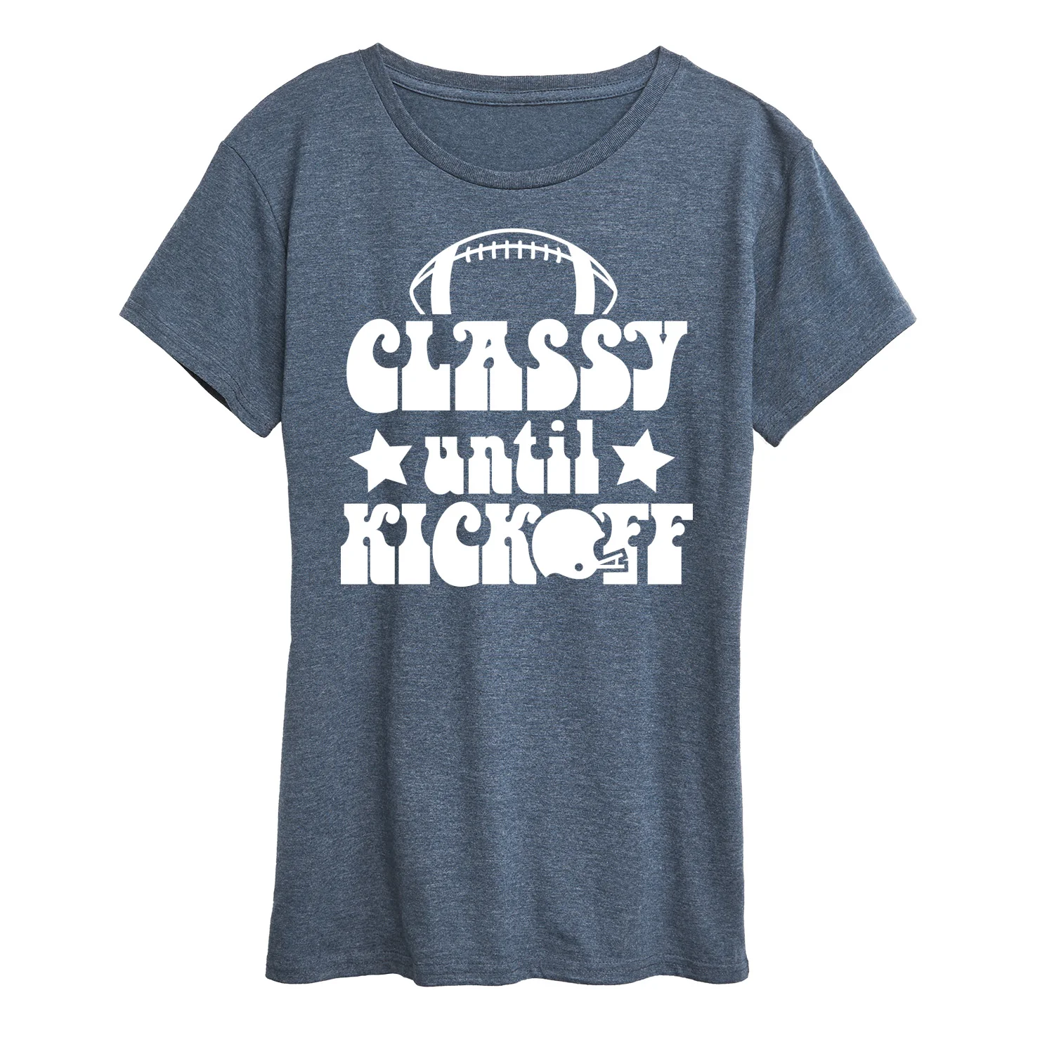 Instant Message - Classy Until Kickoff - Women's Short Sleeve Graphic T-Shirt - Image 2