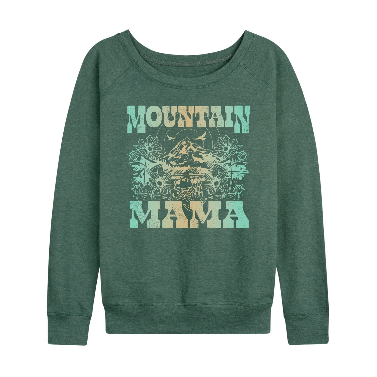 Instant Message - Mountain Mama - Women's Lightweight French Terry Long Sleeve Shirt - Image 4