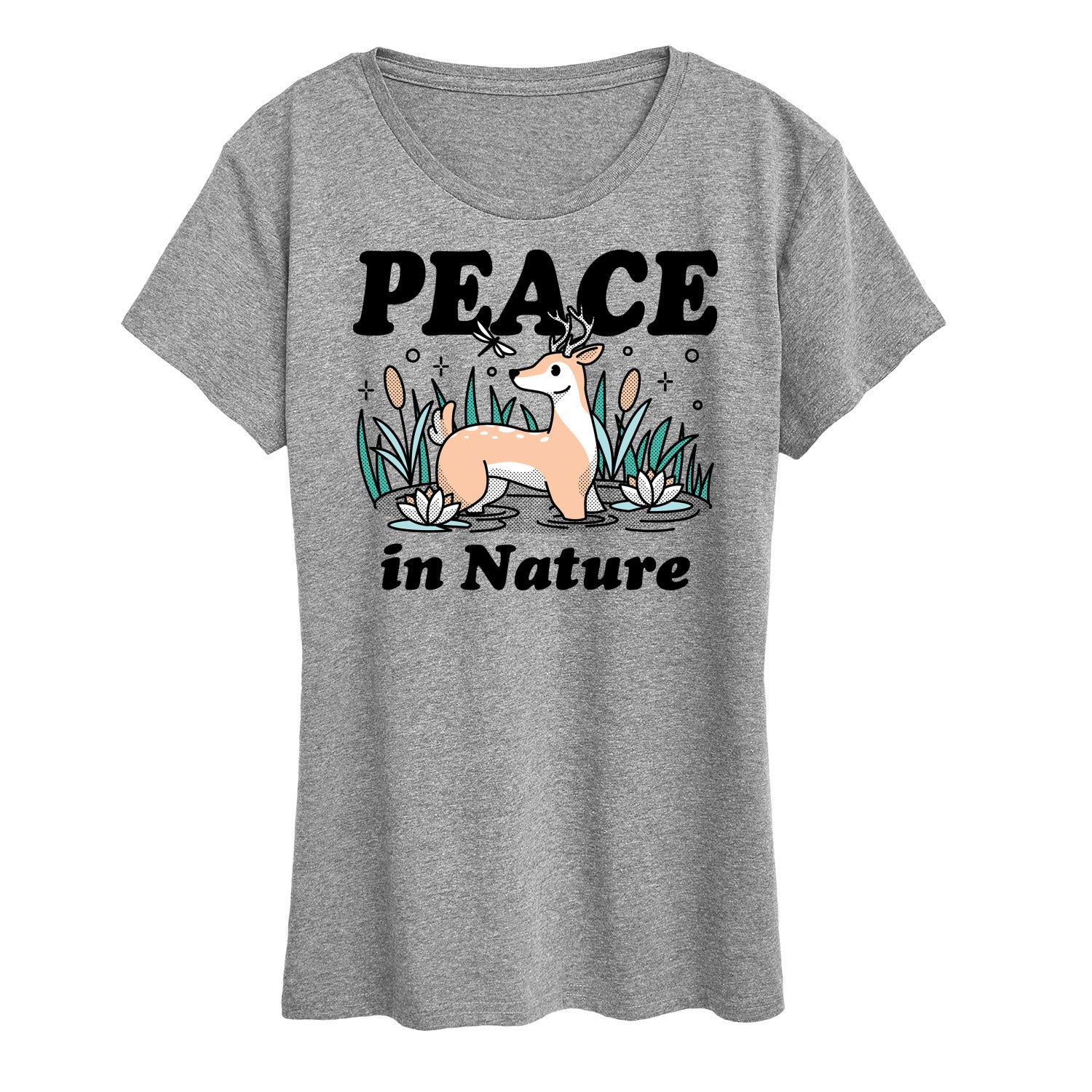 Instant Message - Peace In Nature - Women's Short Sleeve Graphic T-Shirt - Image 2