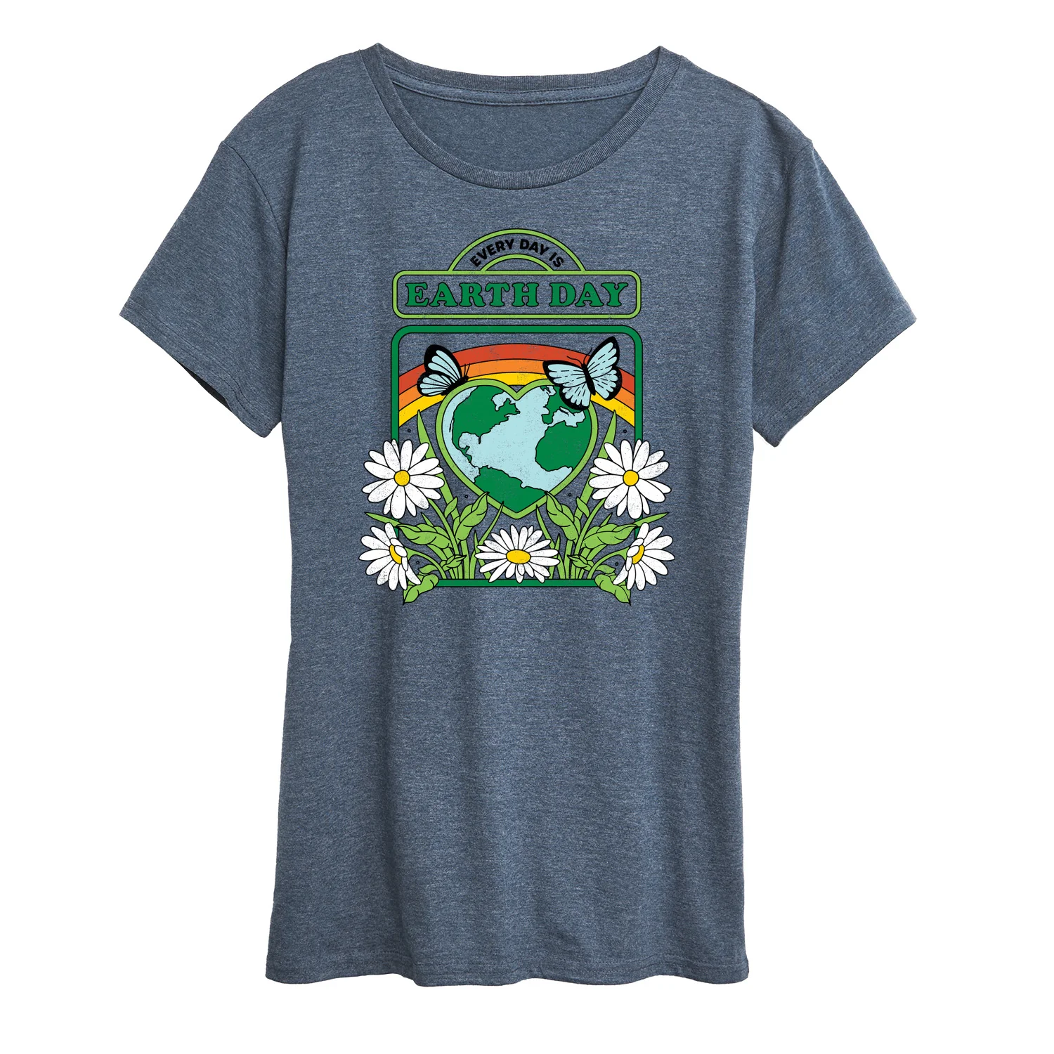 Instant Message - Everyday Is Earth Day - Women's Short Sleeve Graphic T-Shirt - Image 2