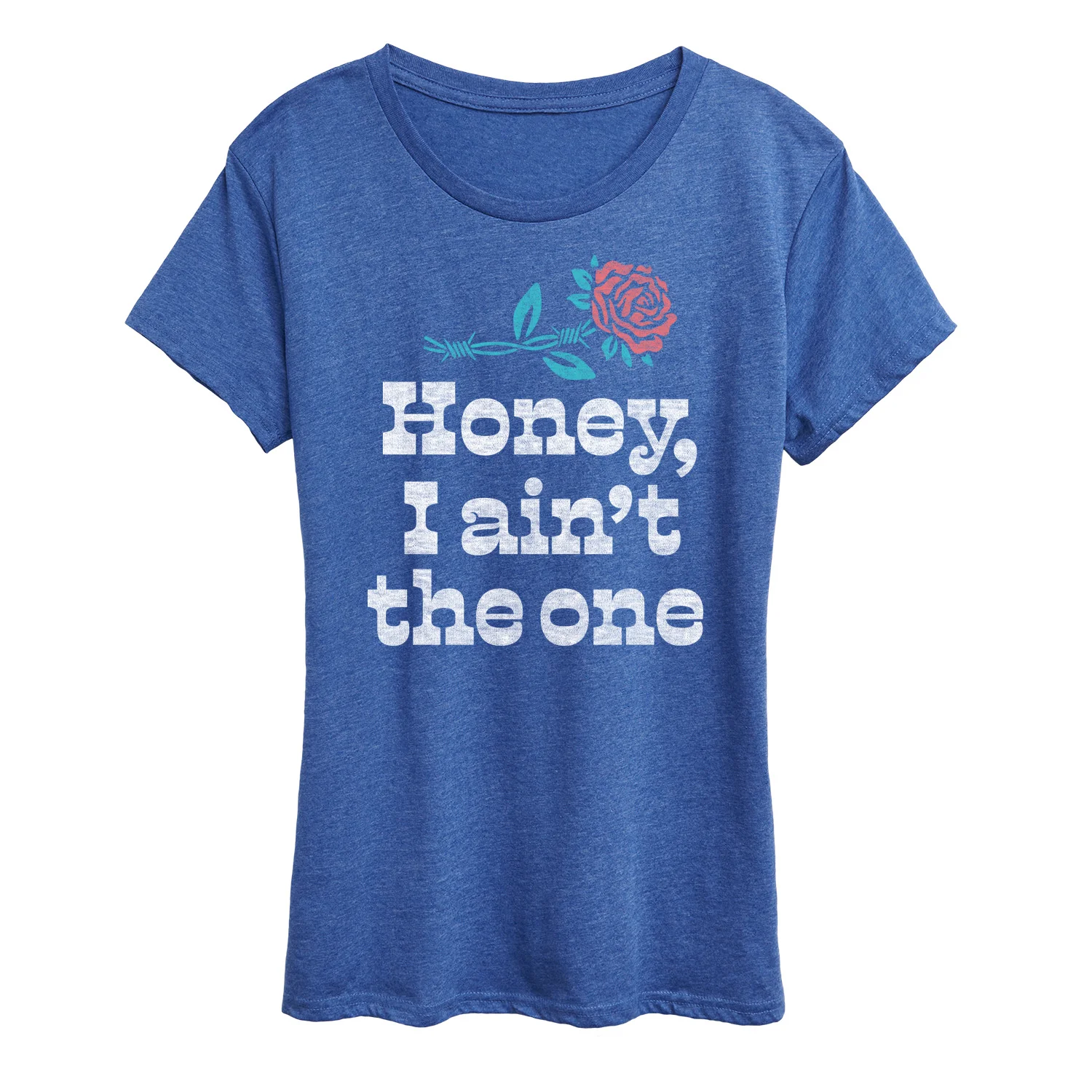 Instant Message - Honey, I Ain't The One - Women's Short Sleeve Graphic T-Shirt - Image 3