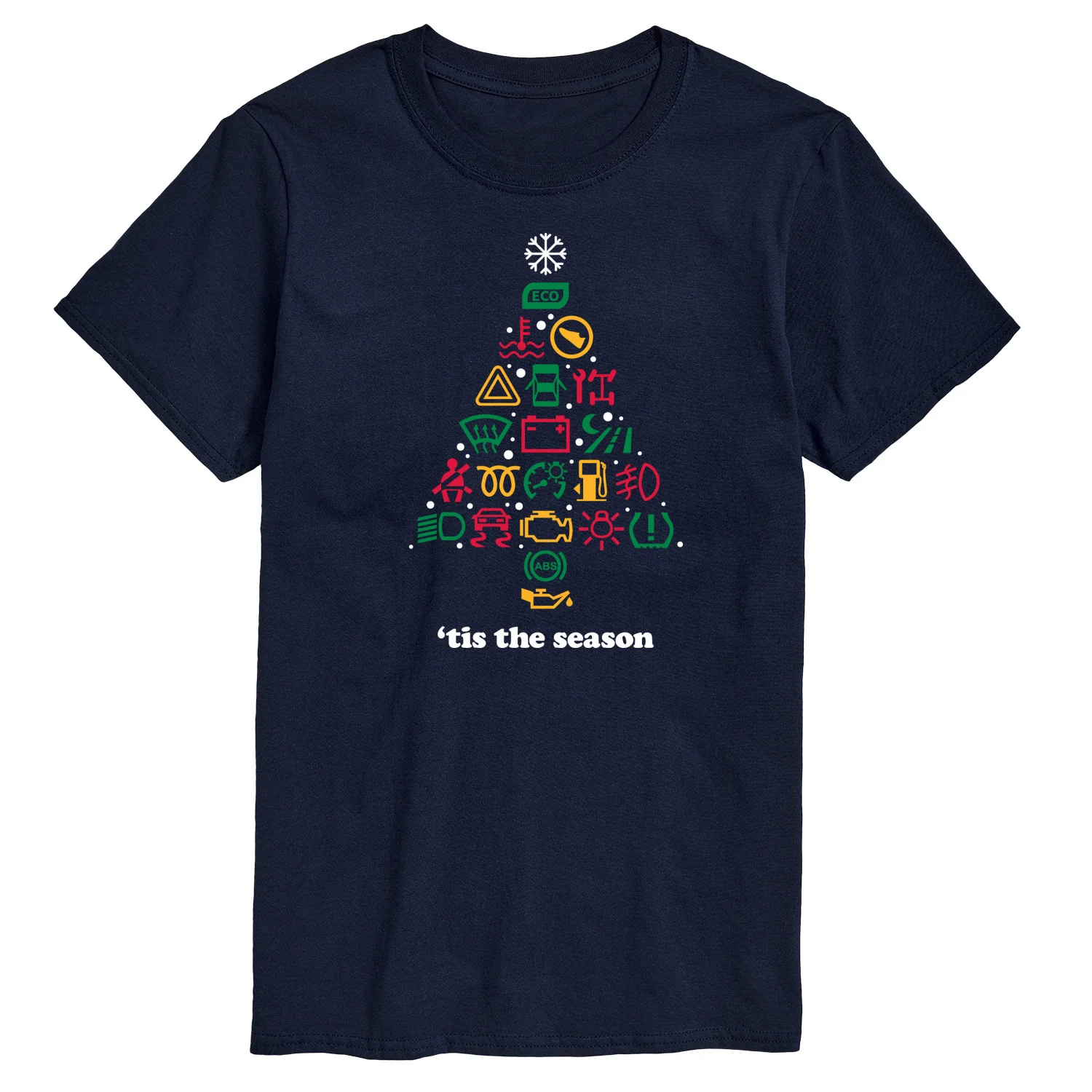 Instant Message - Car Dashboard Christmas Tree - Men's Short Sleeve Graphic T-shirt - Image 2