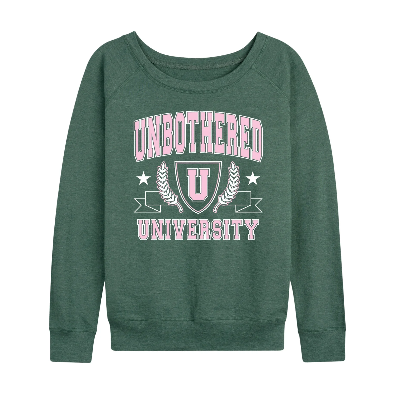 Instant Message - Unbothered University - Ladies French Terry Long Sleeve Shirt