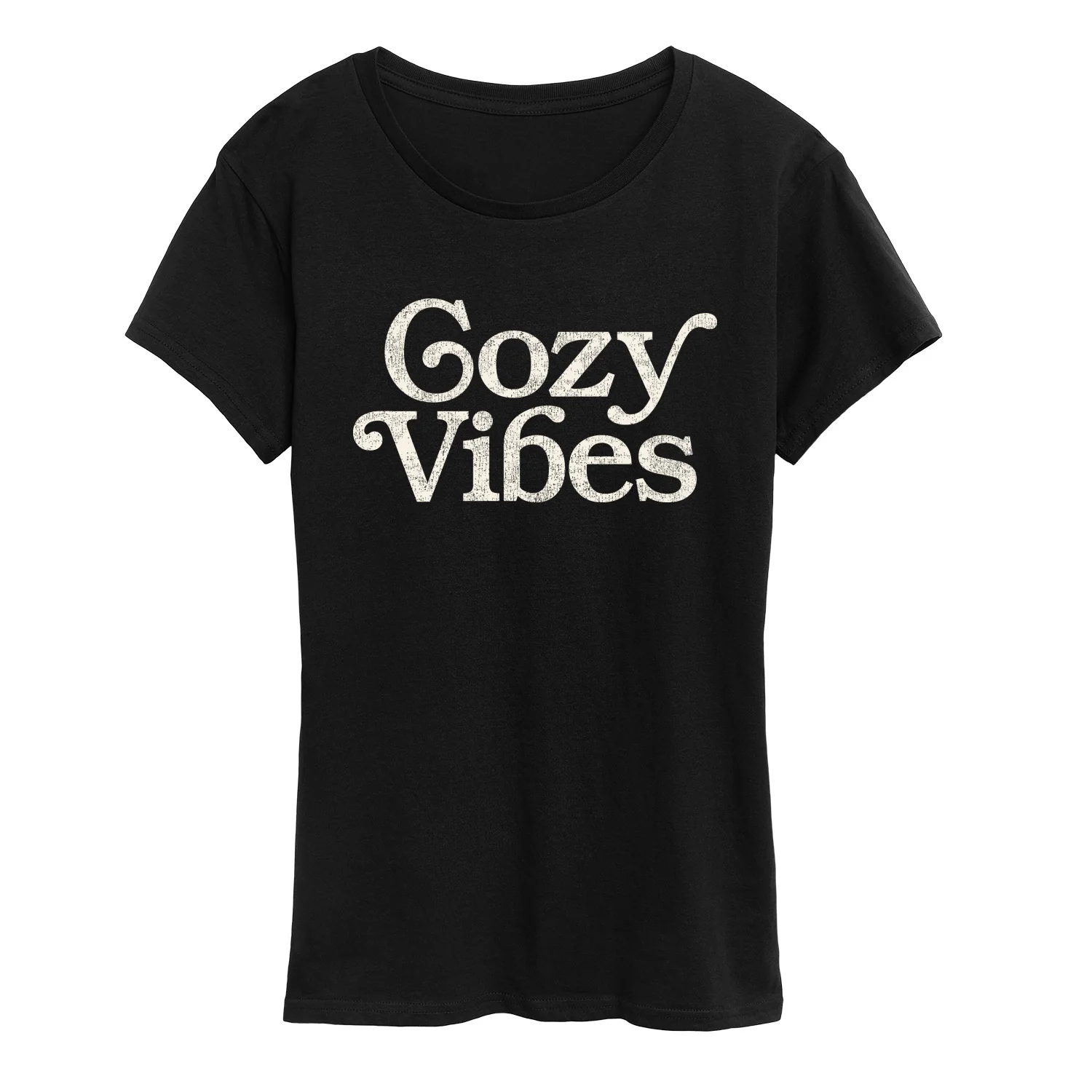 Instant Message - Cozy Vibes - Women's Short Sleeve Graphic T-Shirt - Image 3