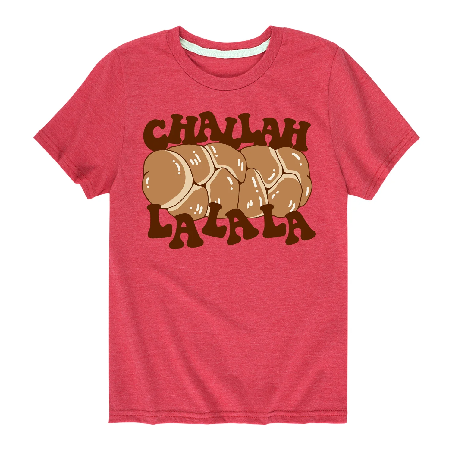 Instant Message - Challah La La La - Youth Short Sleeve Graphic T-shirt - Image 3