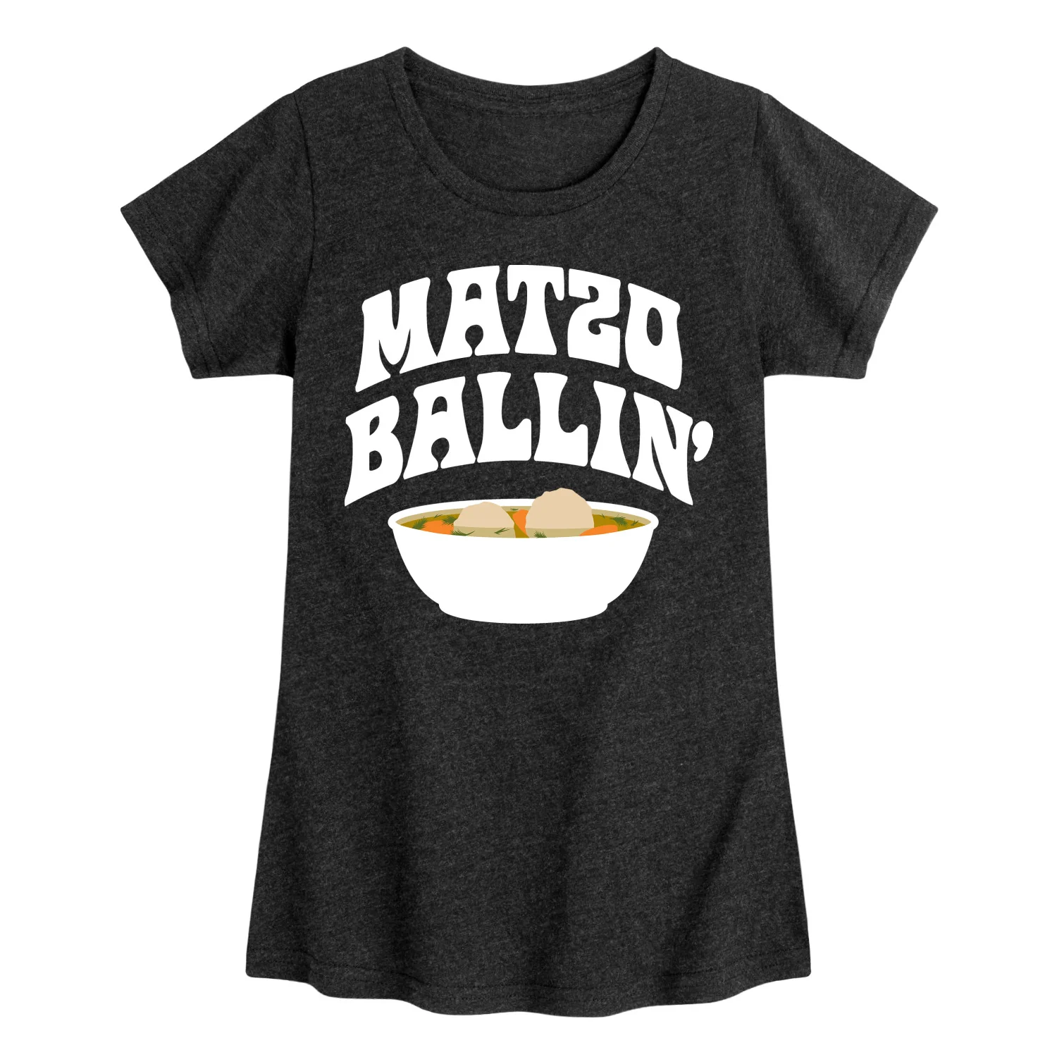Instant Message - Matzo Ballin - Youth Girls Short Sleeve T-shirt - Image 3