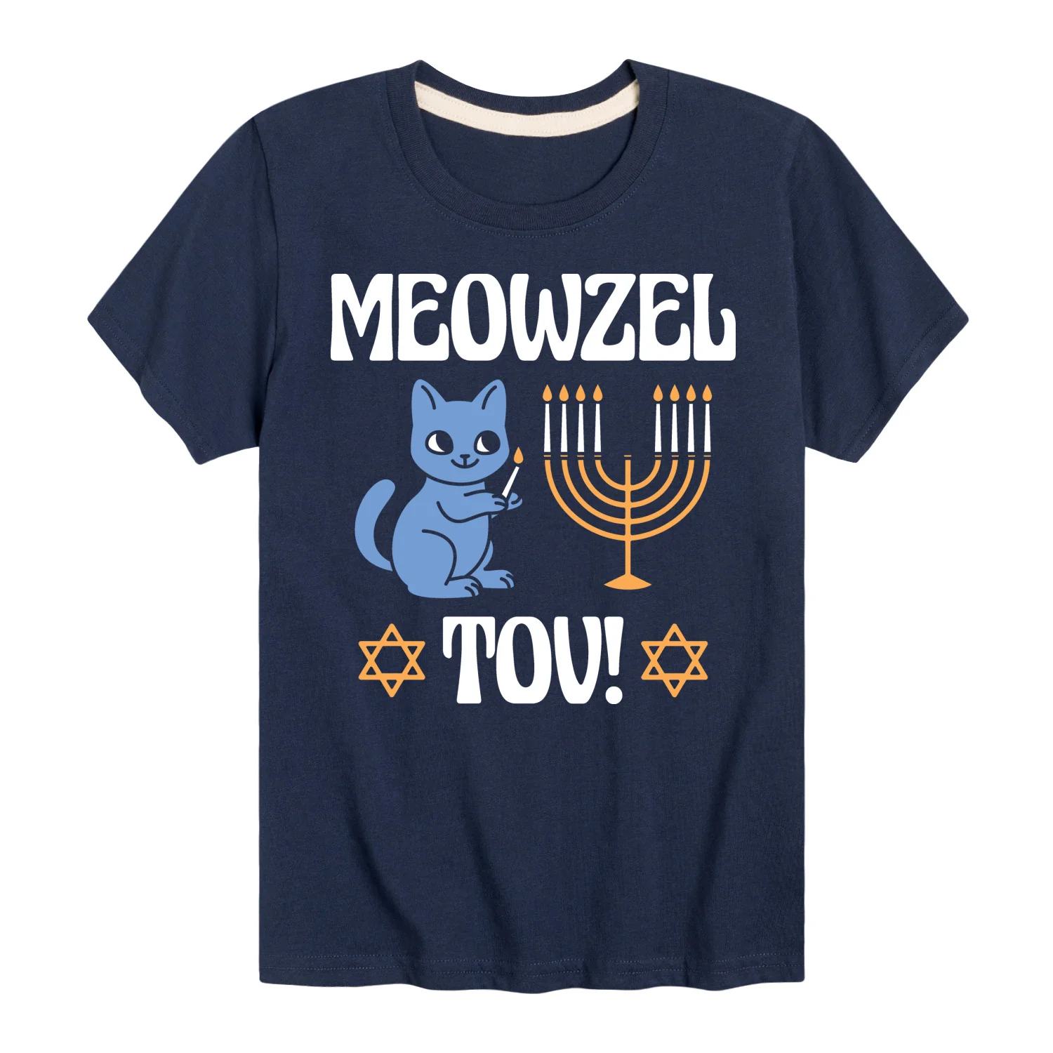 Instant Message - Meowzel Tov - Youth Short Sleeve Graphic T-shirt - Image 3