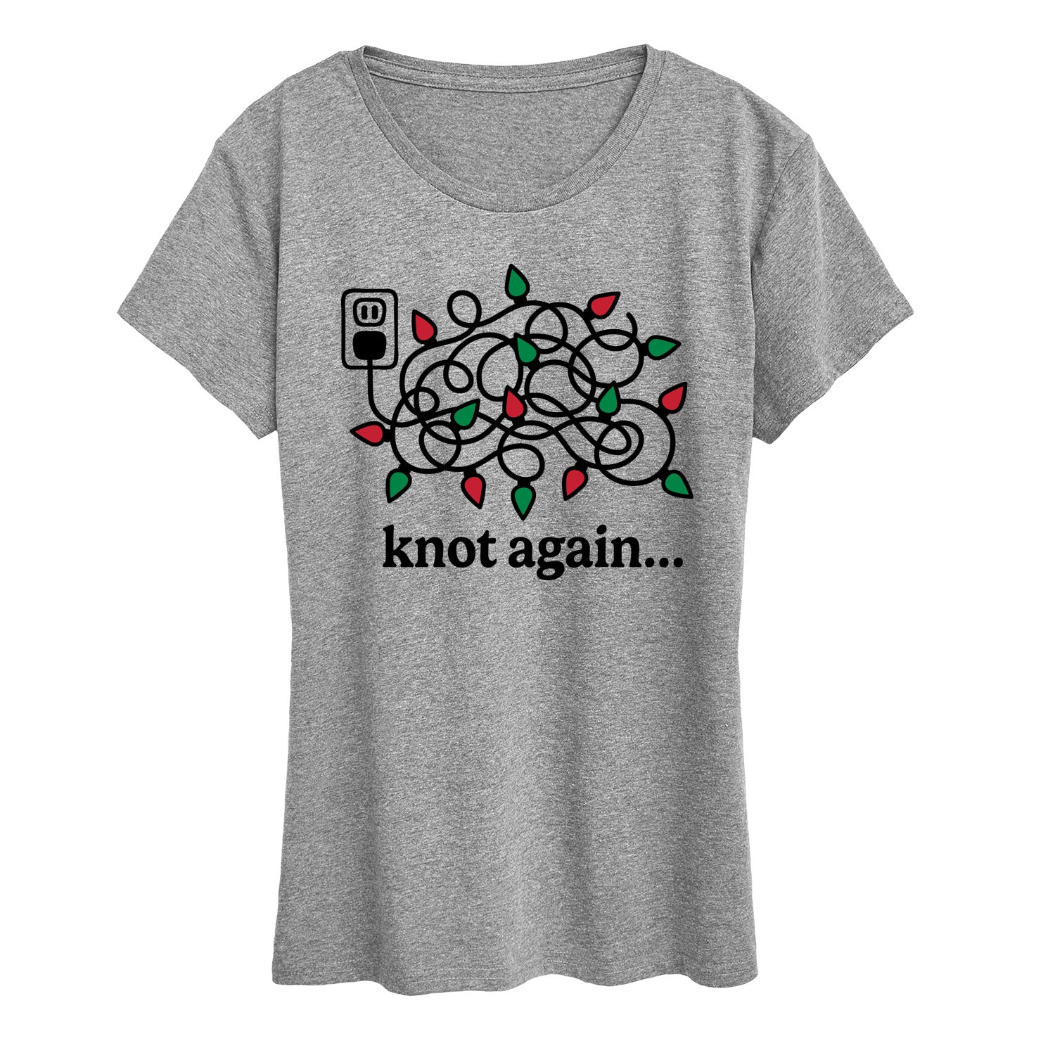 Instant Message - Knot Again Lights - Women's Short Sleeve Graphic T-shirt - Image 4