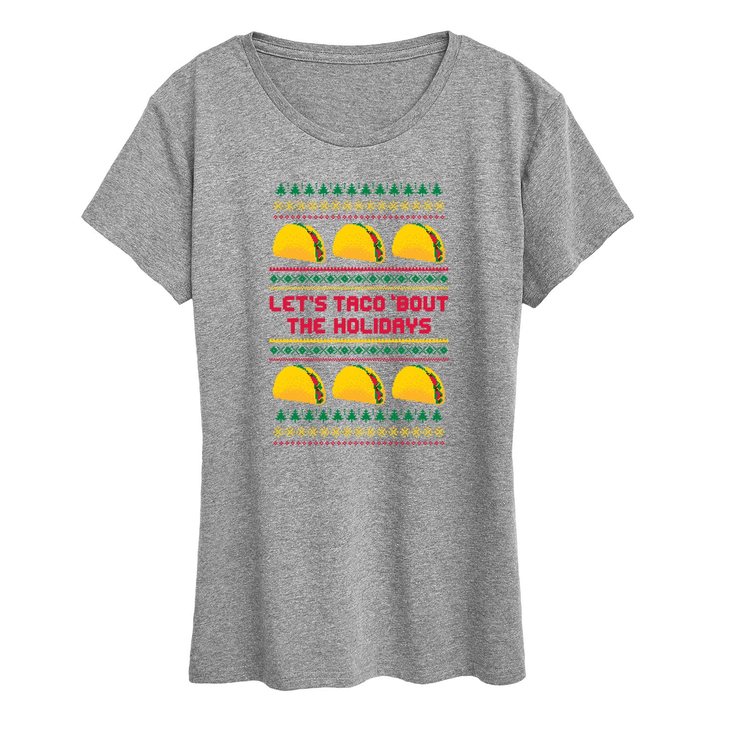 Instant Message - Lets Taco Bout The Holidays - Women's Short Sleeve Graphic T-shirt - Image 4