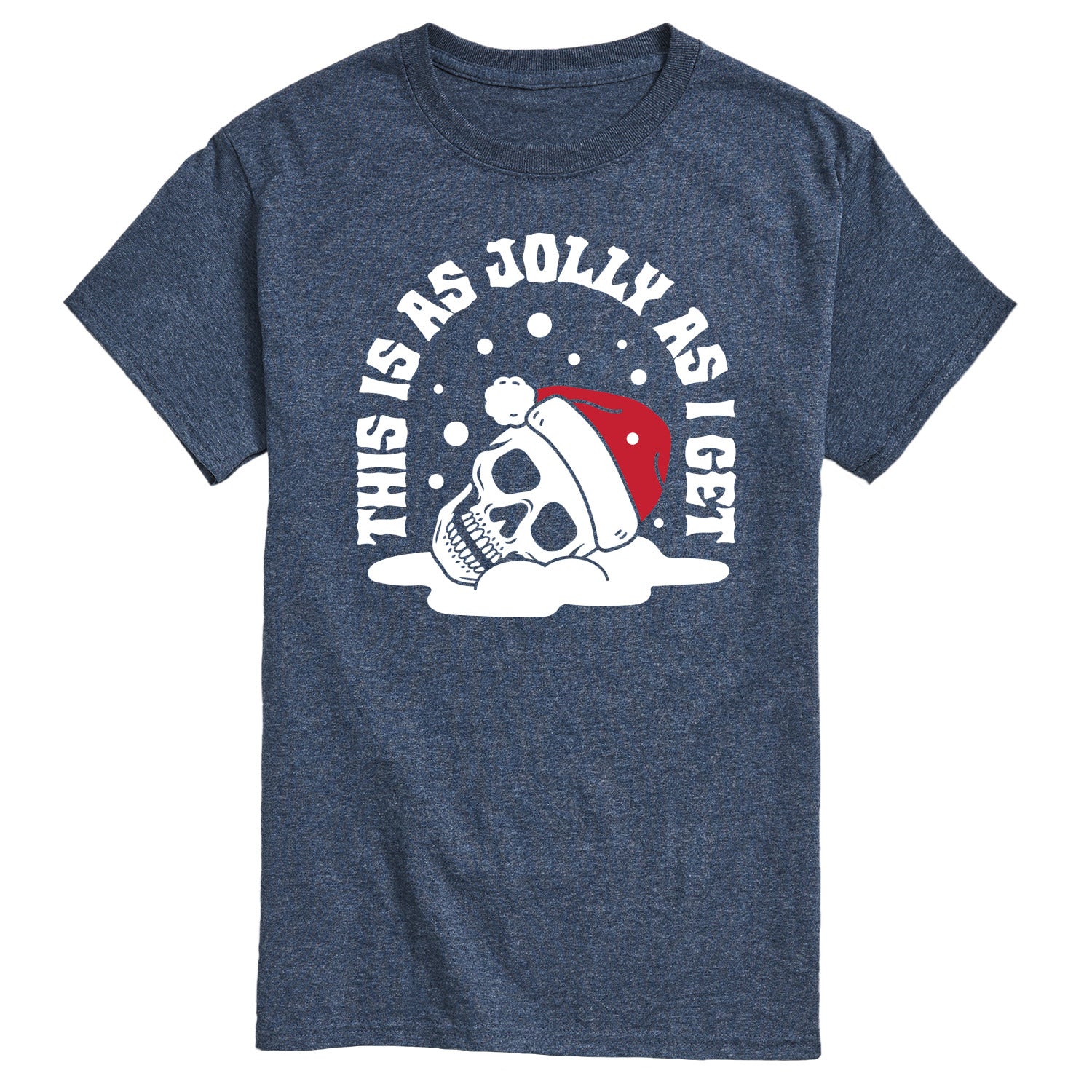 Instant Message - Skeleton Jolly As I Get - Men's Short Sleeve Graphic T-shirt - Image 2